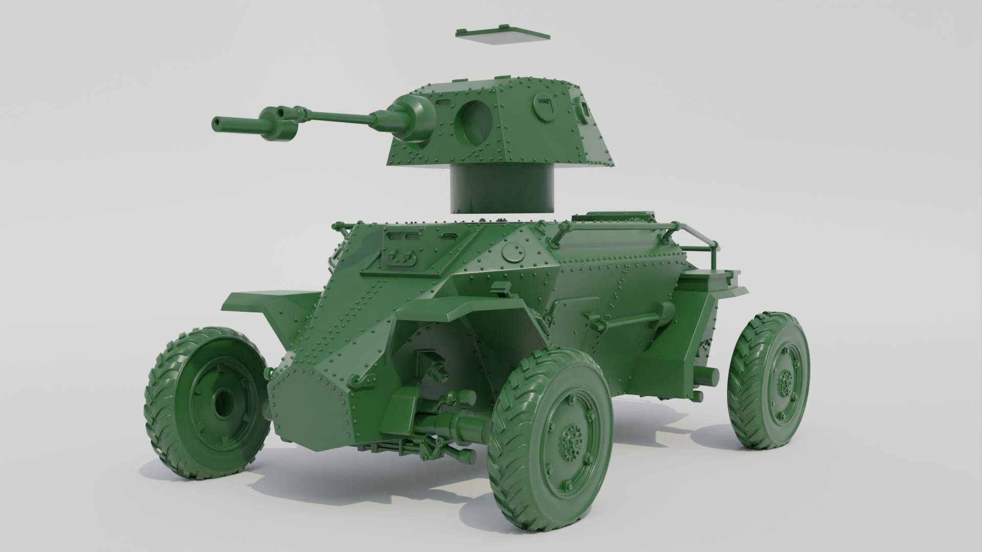 39M Csaba Armoured Car - Hungarian Army - 28mm Scale - wargame3d
