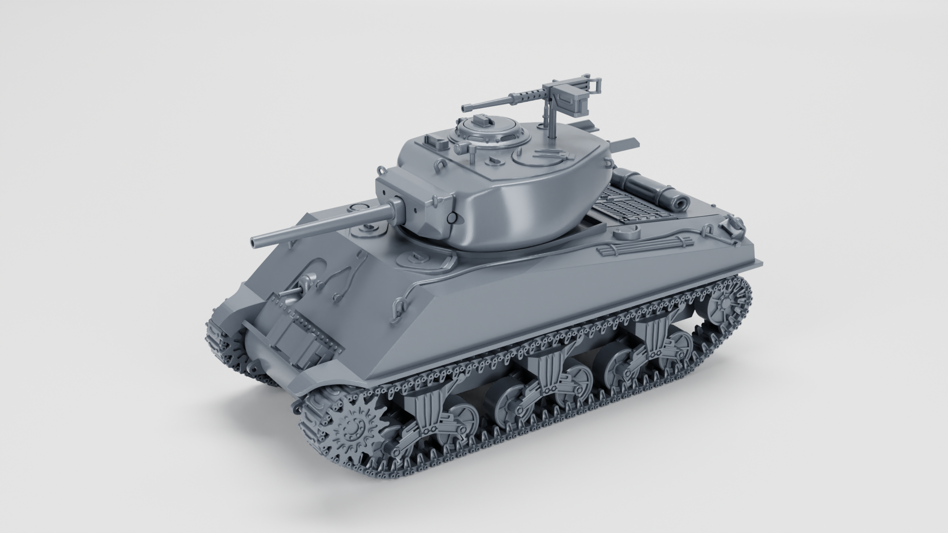 Sherman M4A3E2 Jumbo Cobra King (US, WW2) - US Army - 28mm Scale - Tank - Miniature - wargame3d
