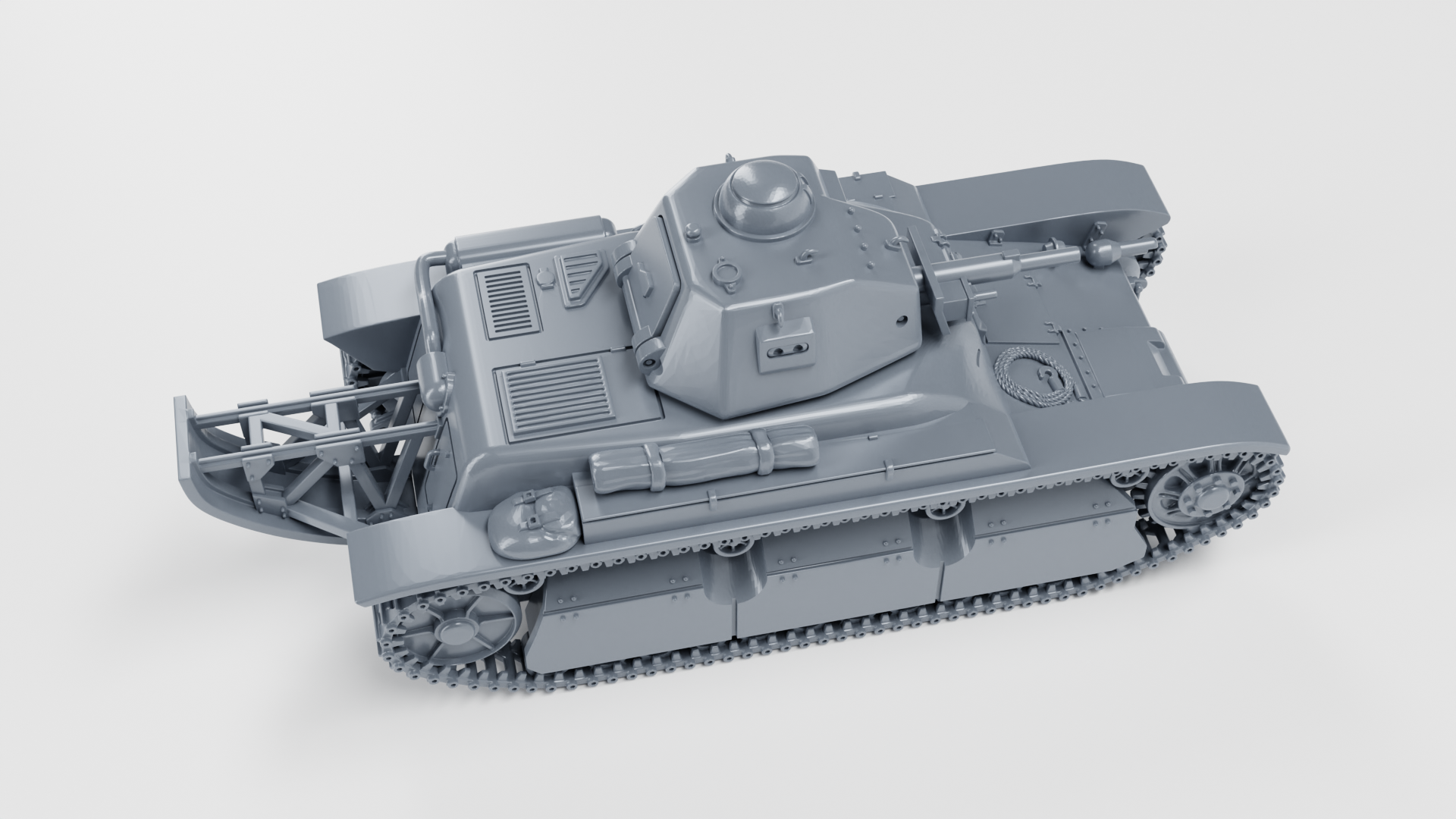 Light Tank Renault R40 - French Army - 28mm Scale - wargame3d