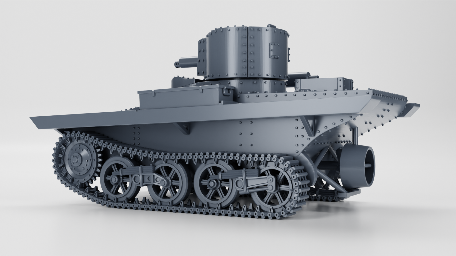 Vickers Carden-Loyd M1931 Light Amphibious Tank - UK - wargame3d - 28mm Scale