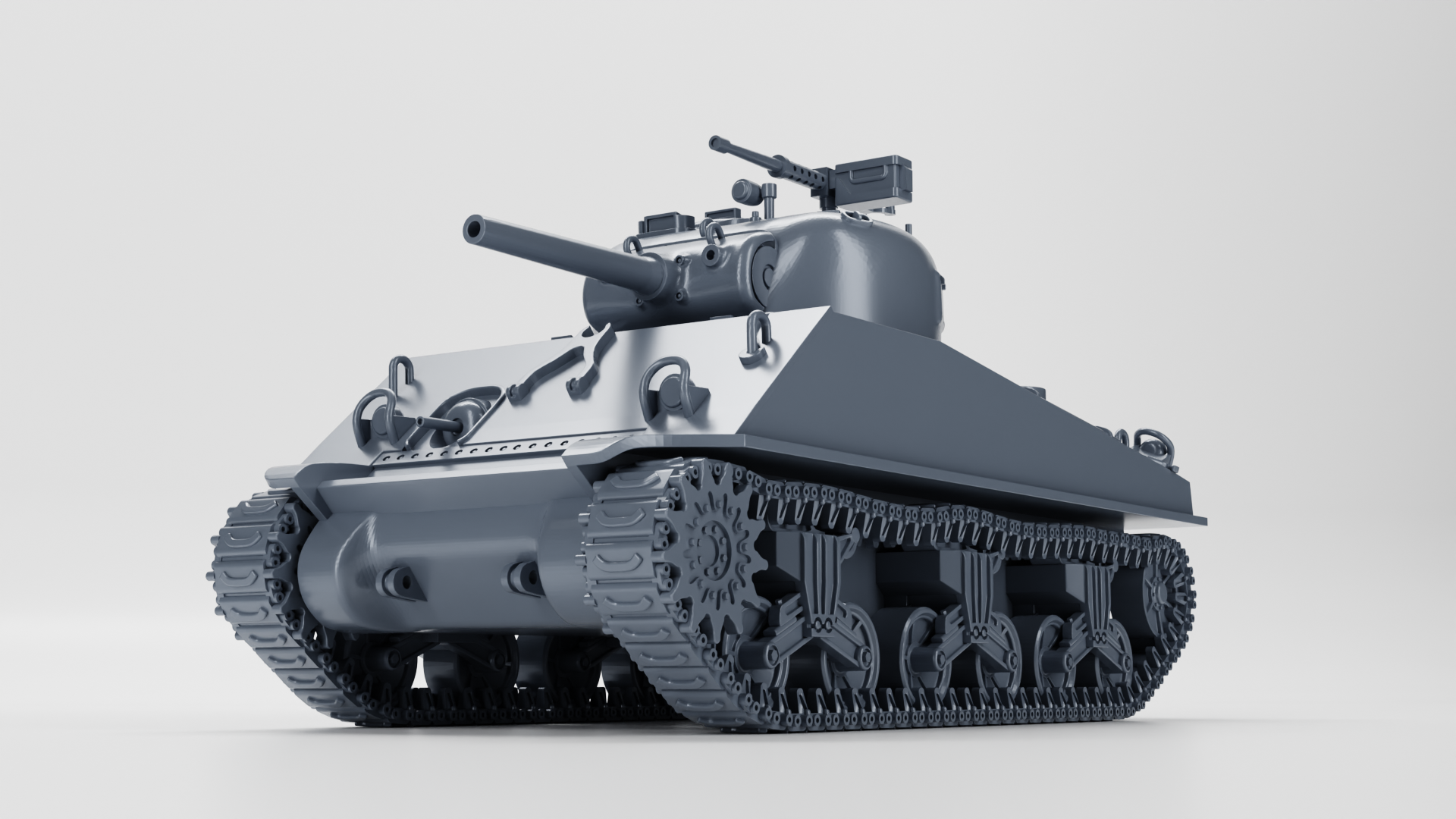 Sherman M4A3 105-76mm (howitzer version) - US Army - 28mm Scale - Tank - Miniature - wargame3d