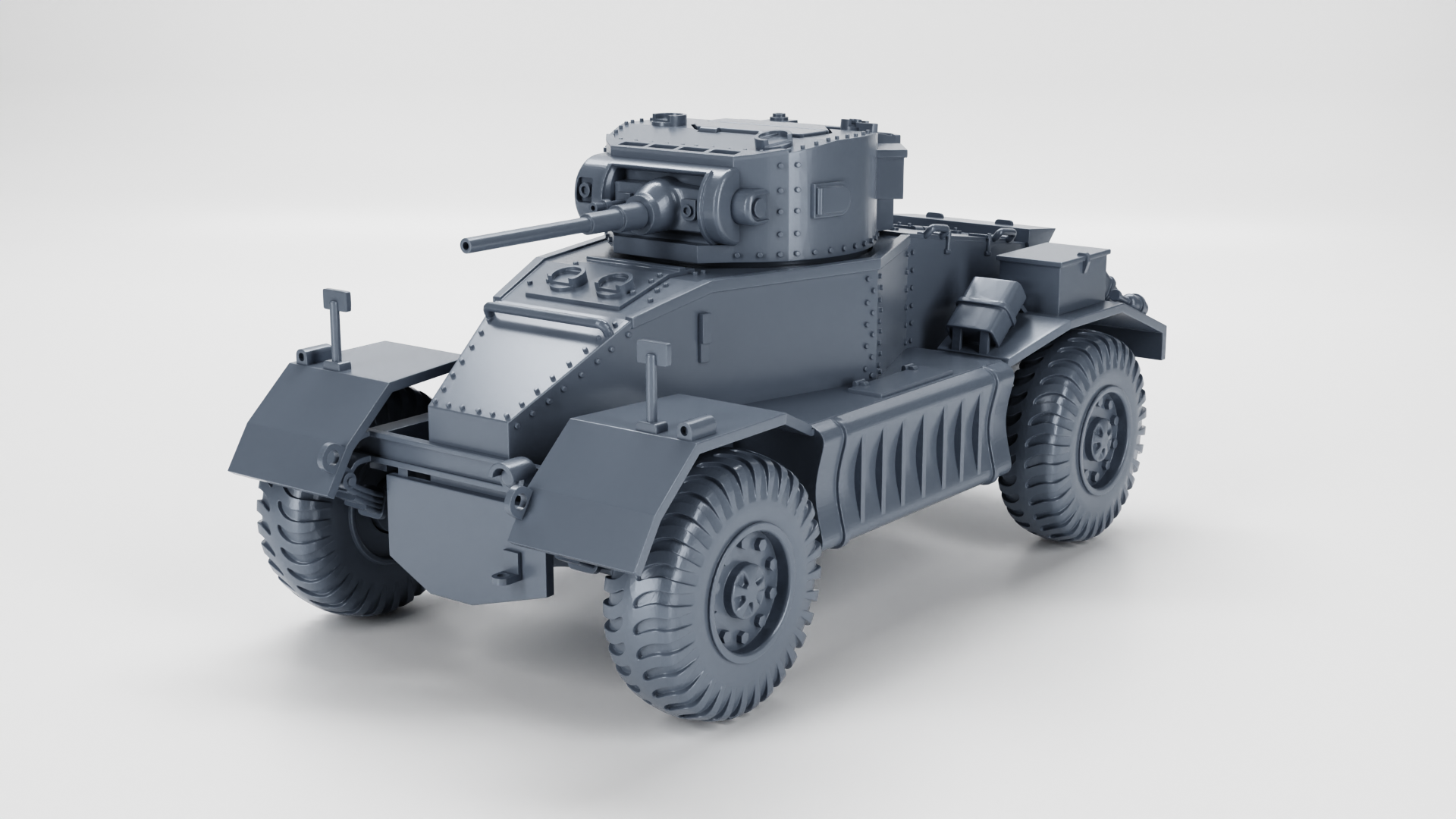 AEC Armoured Car Mk.I - UK Army - 28mm Scale - wargame3d
