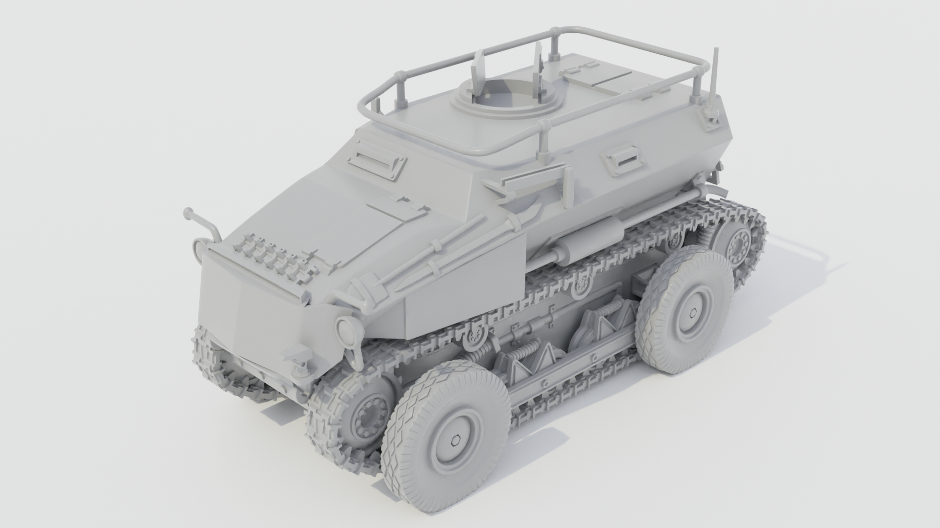Sd.Kfz.254 Tractor - German Army - 28mm Scale - wargame3d