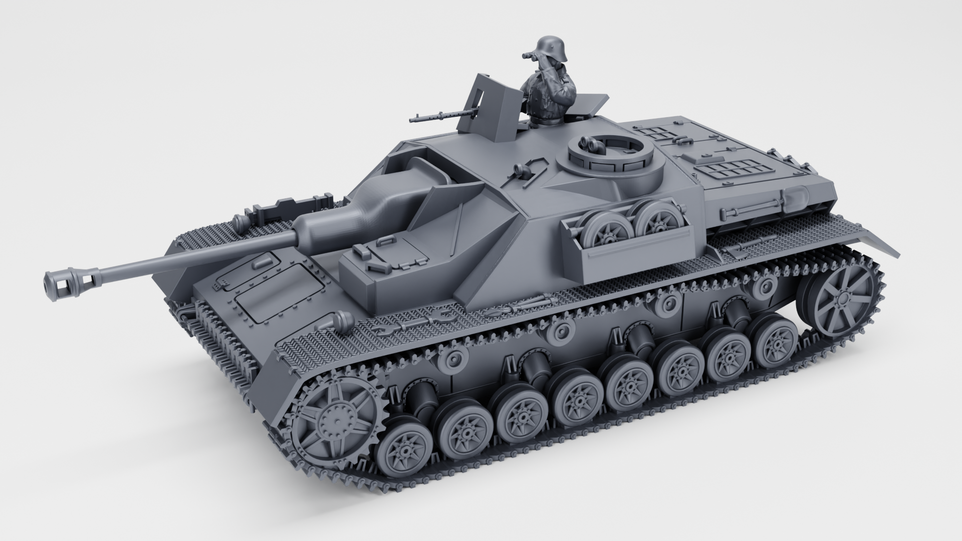 STUG IV (Sturmgeschütz IV) - German Sturmpanzer - WWII - German Army - wargame3d - 28mm Scale