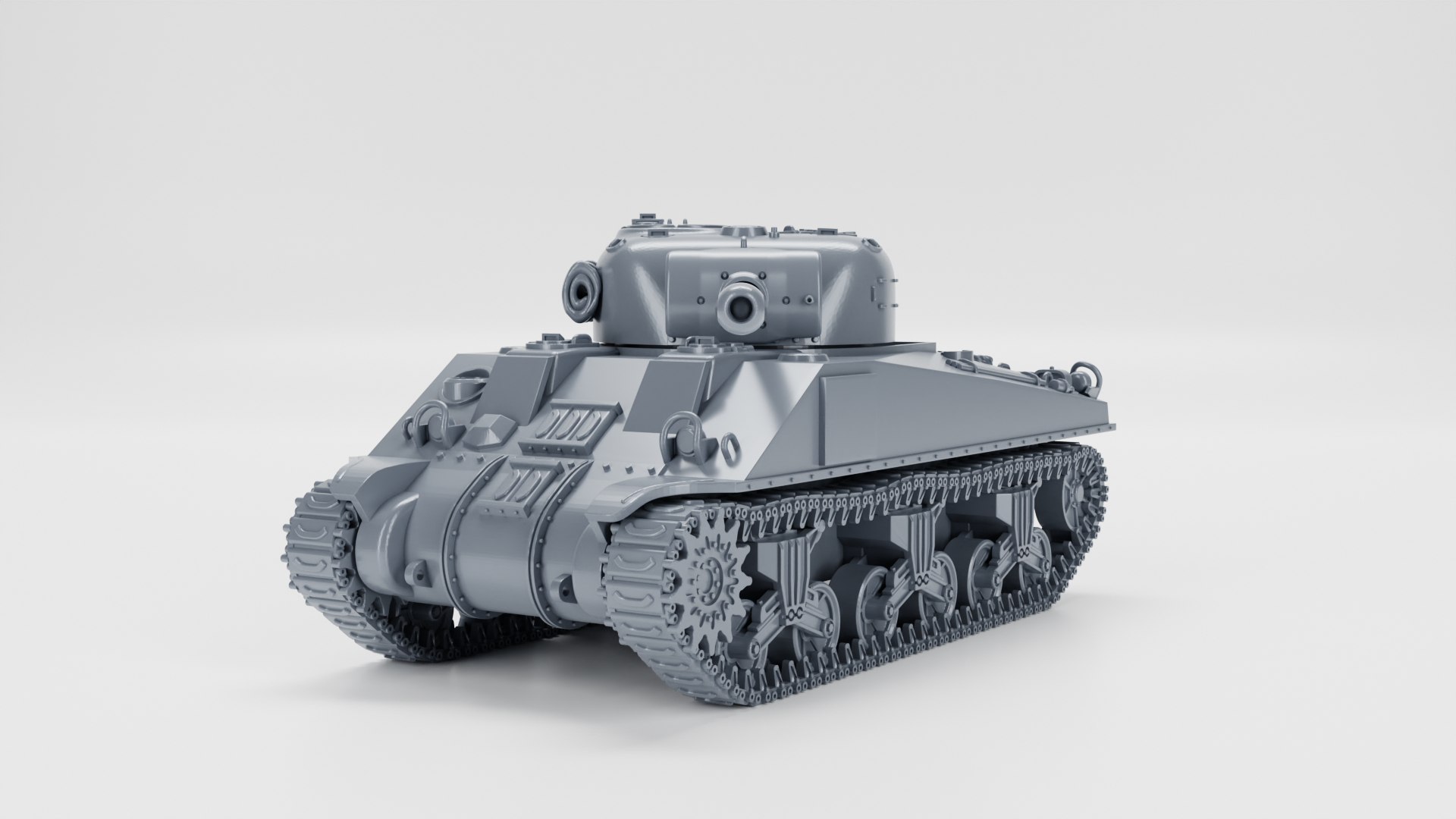 Sherman Firefly VC with QF 17-pounder (US, WW2) - US Army - 28mm Scale - Tank - Miniature - wargame3d