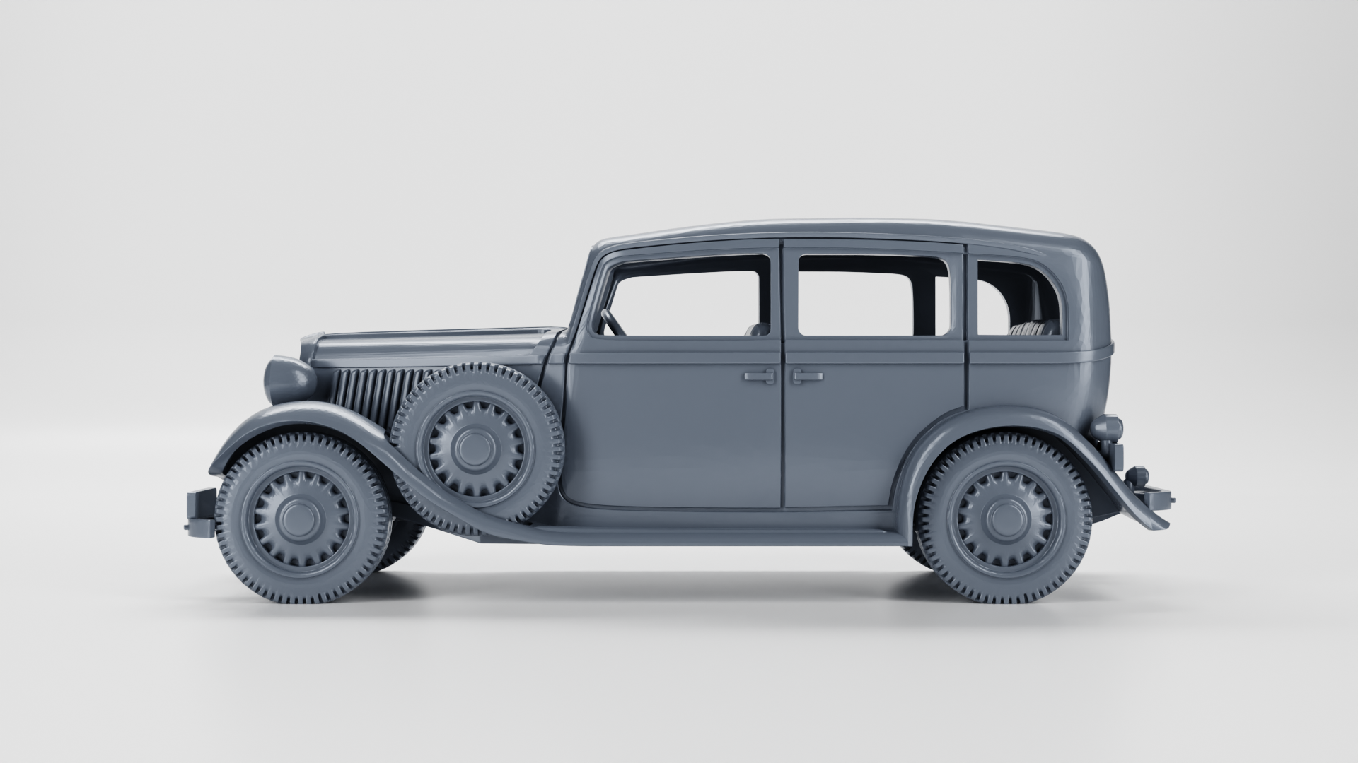 Fiat 518 Mazur (7 seats) - Polish Army - 28mm Scale - wargame3d