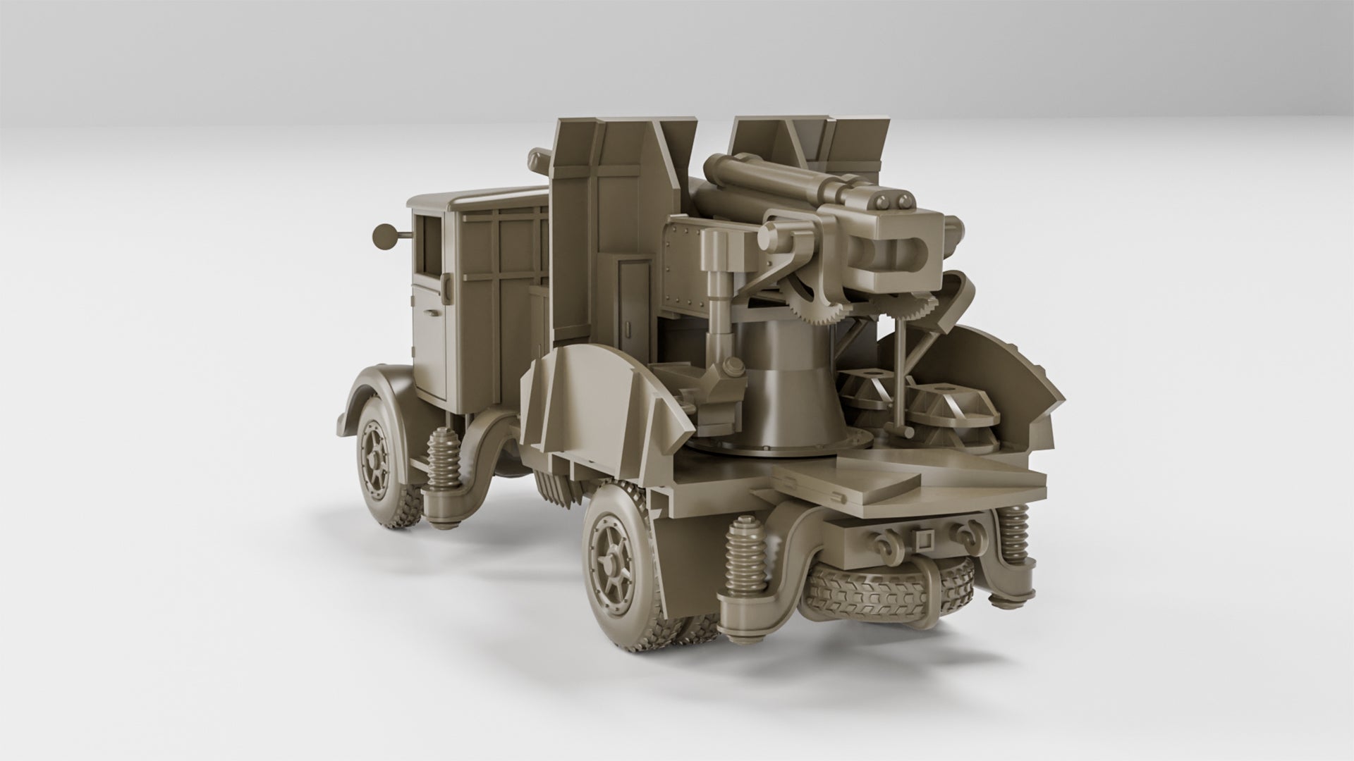 Autocannone da 90-53 su Lancia 3Ro - Italian Army - 28mm Scale - wargame3d