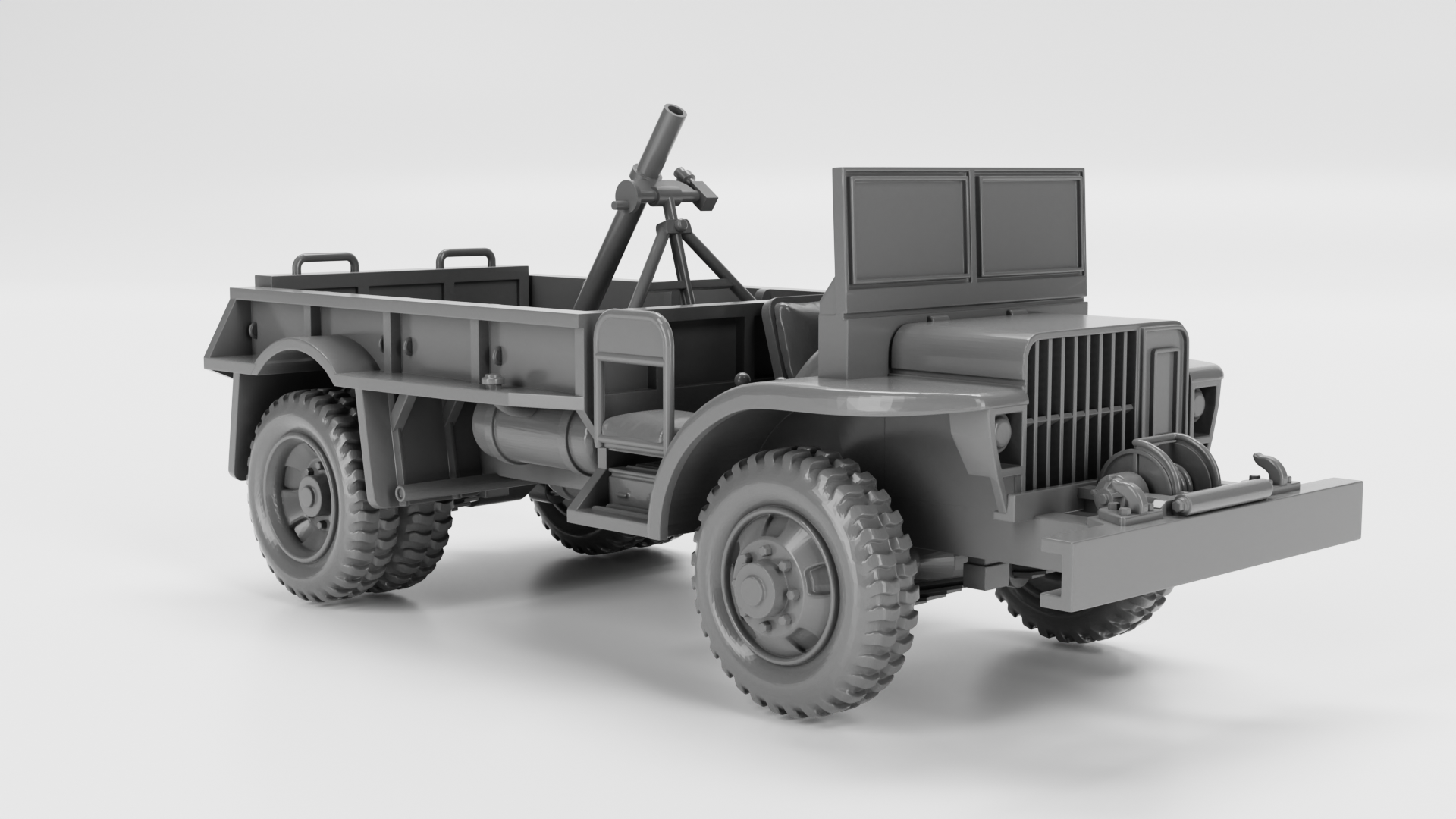 Ford GTB Burma Jeep - US Army - 28mm Scale - wargame3d