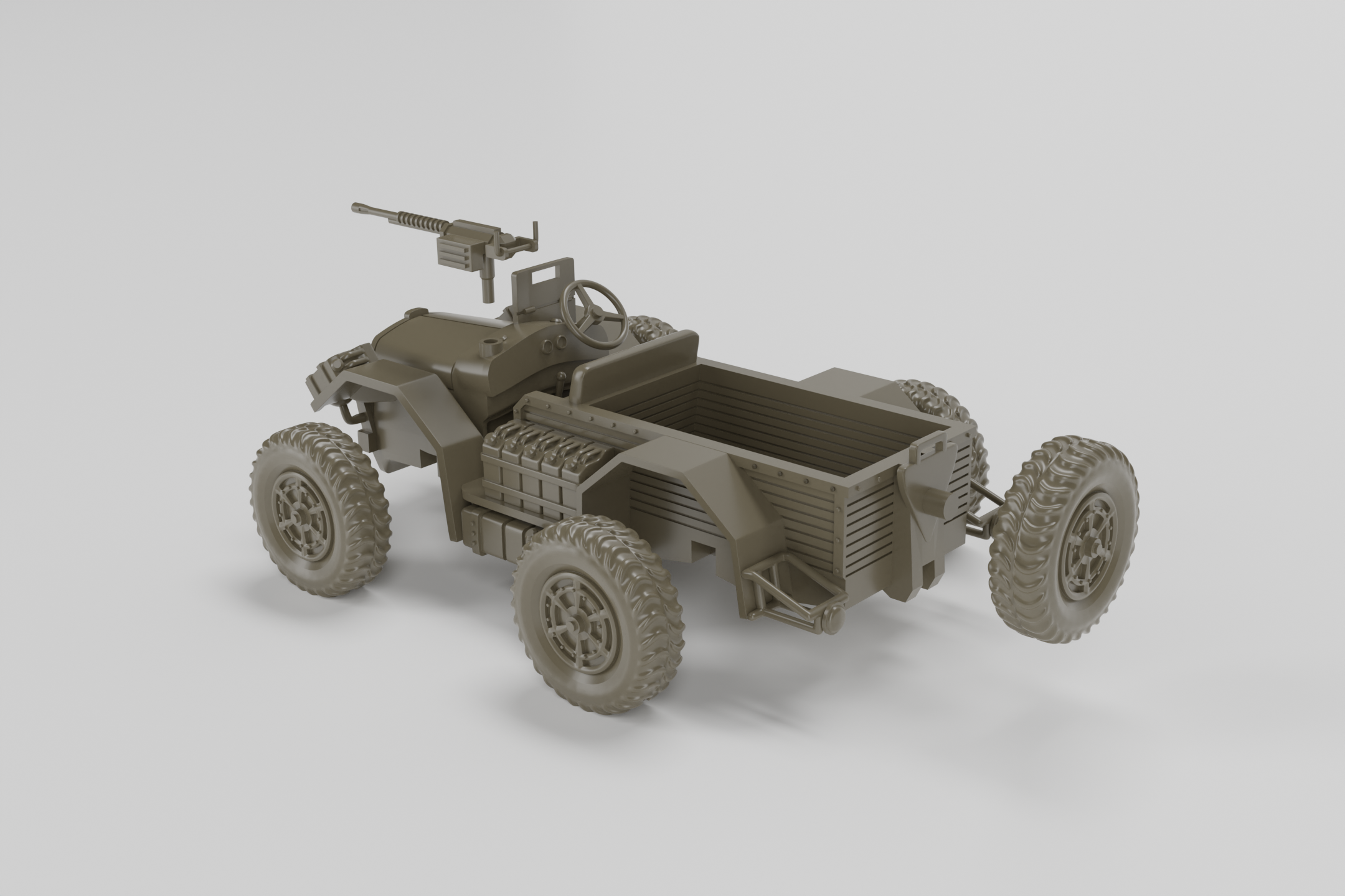 Camionetta Desertica AS43 - Italian Army - 28mm Scale - wargame3d