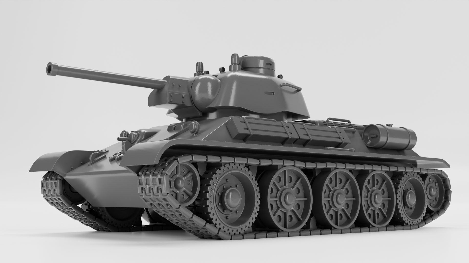 T34-76 model 1943 - Russian Army - wargame3d- 28mm Scale