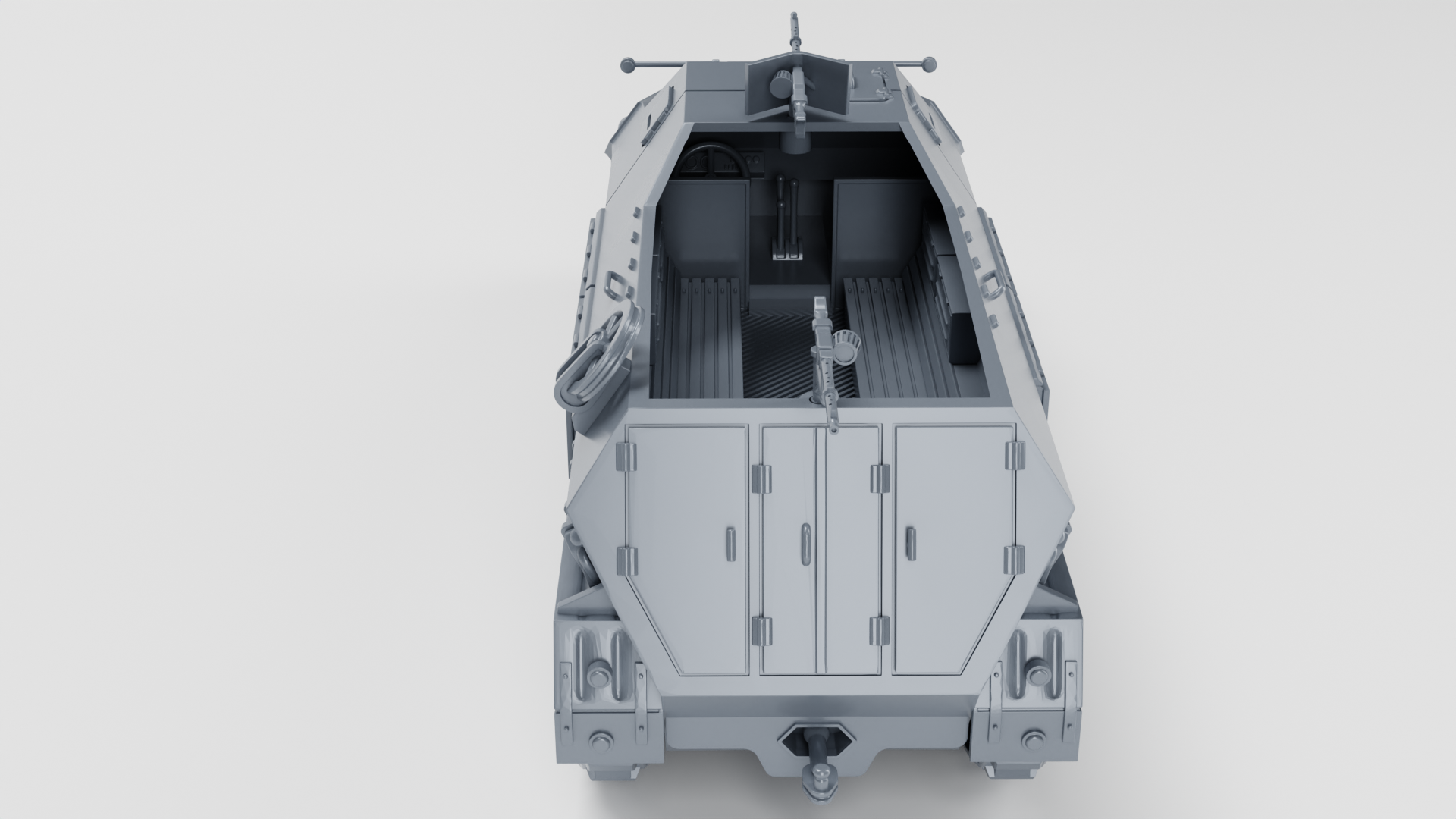 Sd.Kfz.8 DB10 Gepanzerte 12t - German Army - 28mm Scale - wargame3d