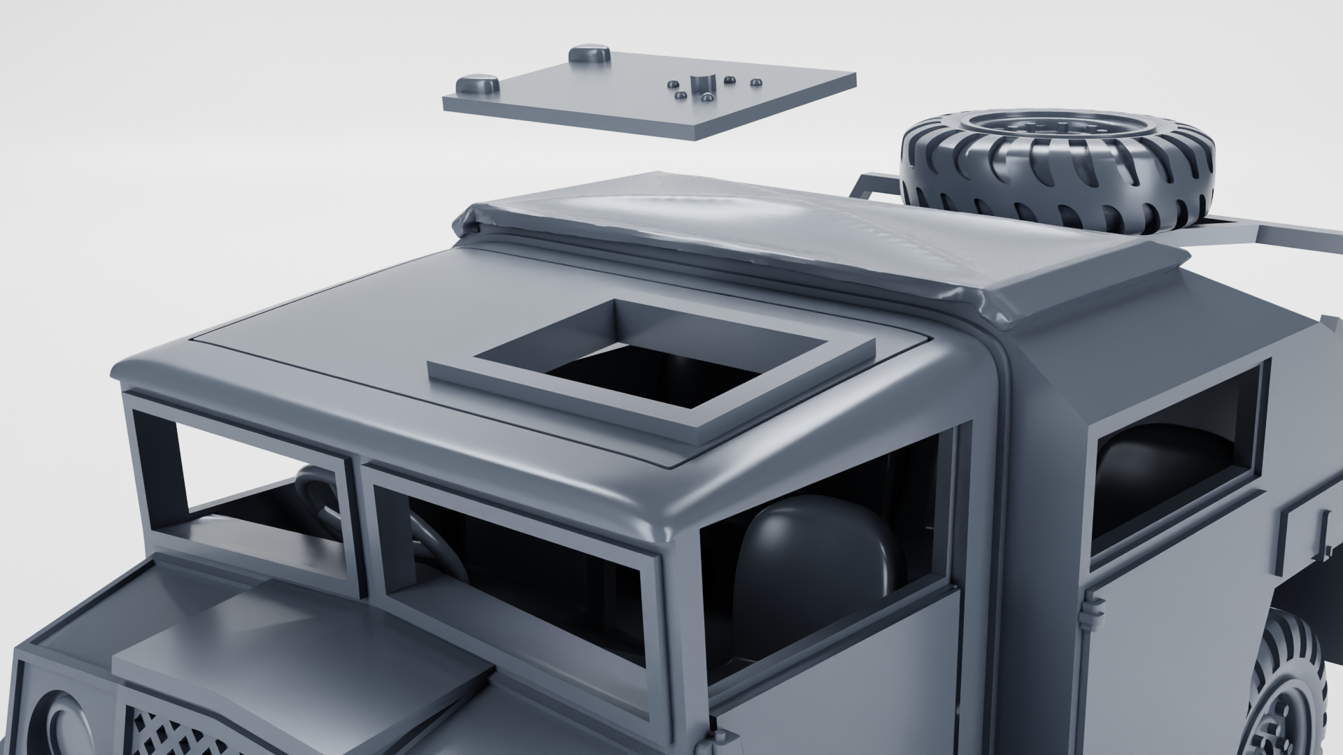 CMT Chevrolet CGT Field Artillery Tractor - Canadian Fighting Vehicles - 28mm Scale - wargame3d