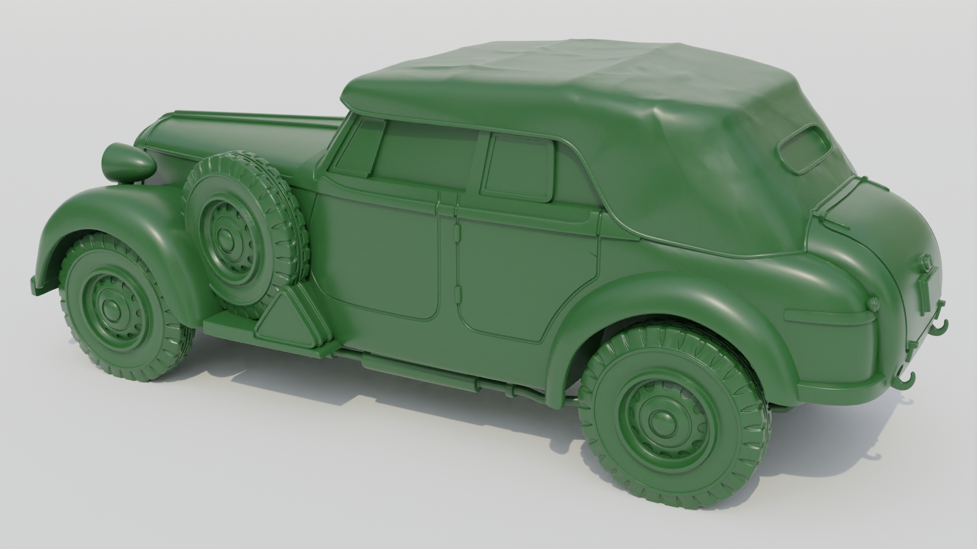 Alfa Romeo 6C 2500 Coloniale (open + close top) - Italian Army - 28mm Scale - wargame3d