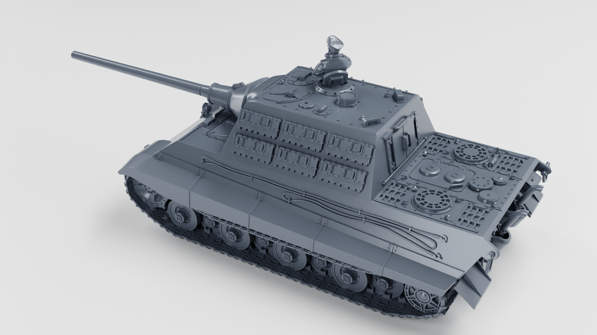 Jagdtiger (Sd.Kfz.186) - Porsche suspension - WWII - German Army - wargame3d- 28mm Scale