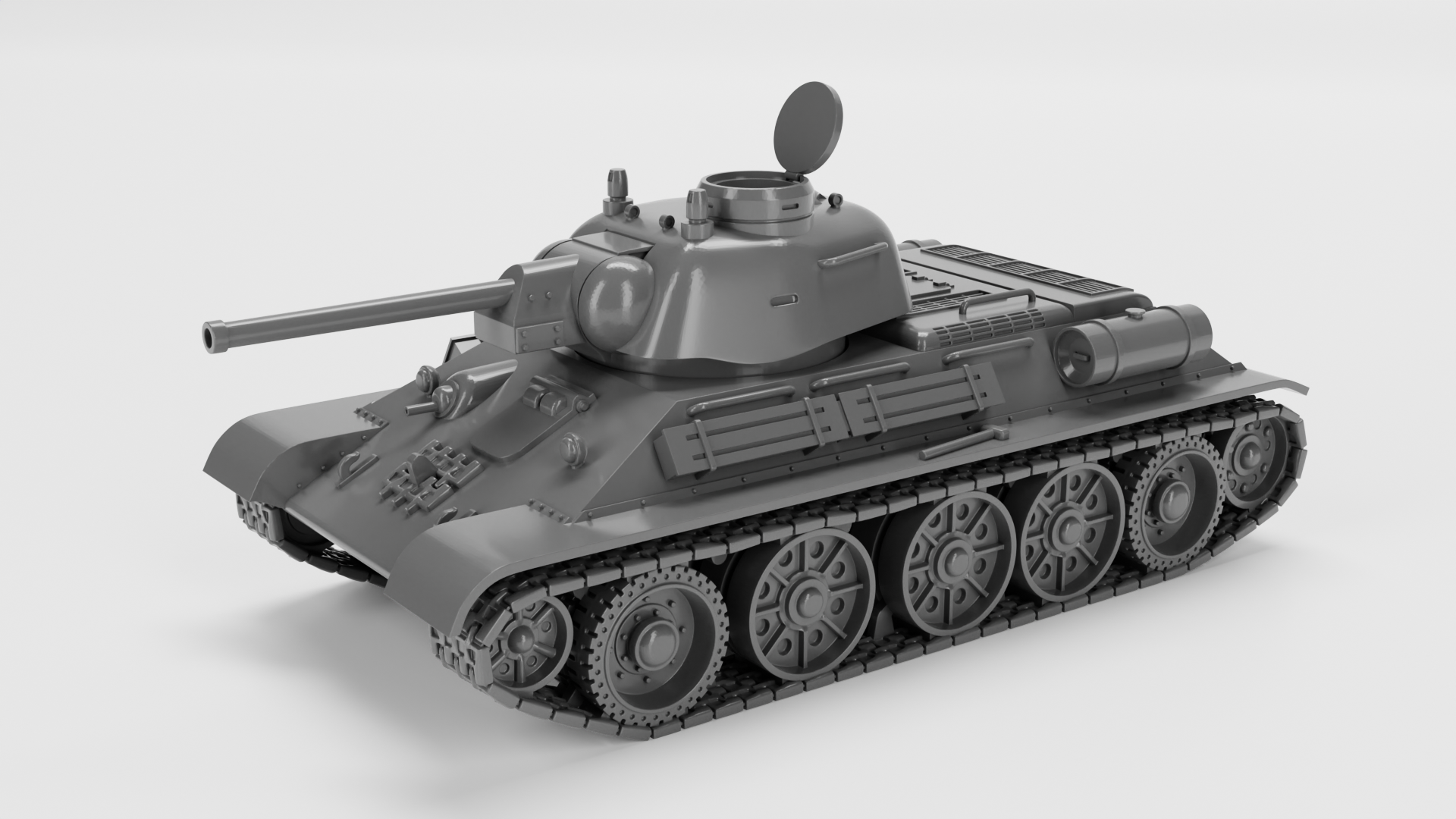 T34-76 model 1943 - Russian Army - wargame3d- 28mm Scale