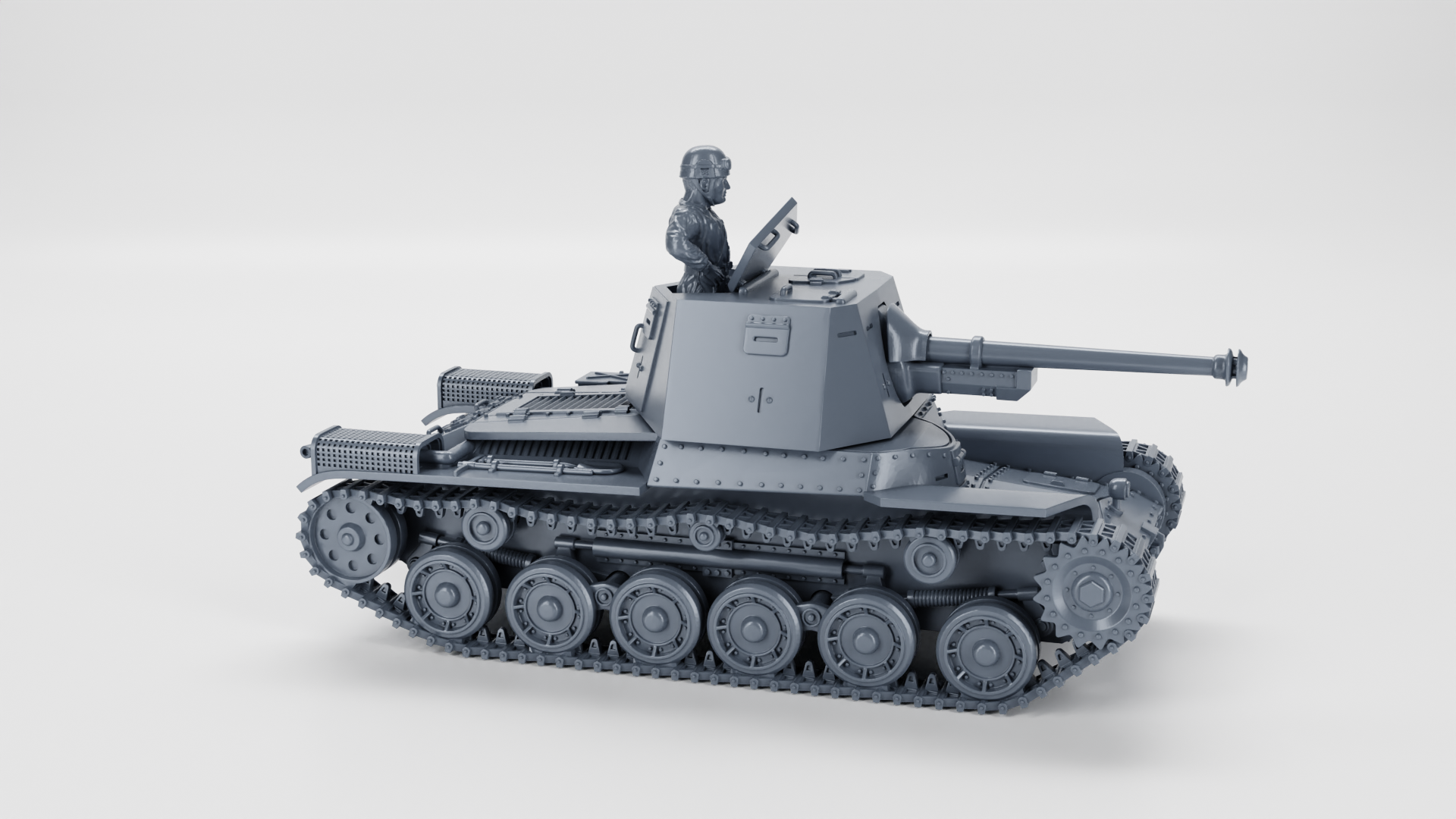 Type 3 Ho-Ni III Self-propelled gun - Japanese Army - 28mm Scale - wargame3d