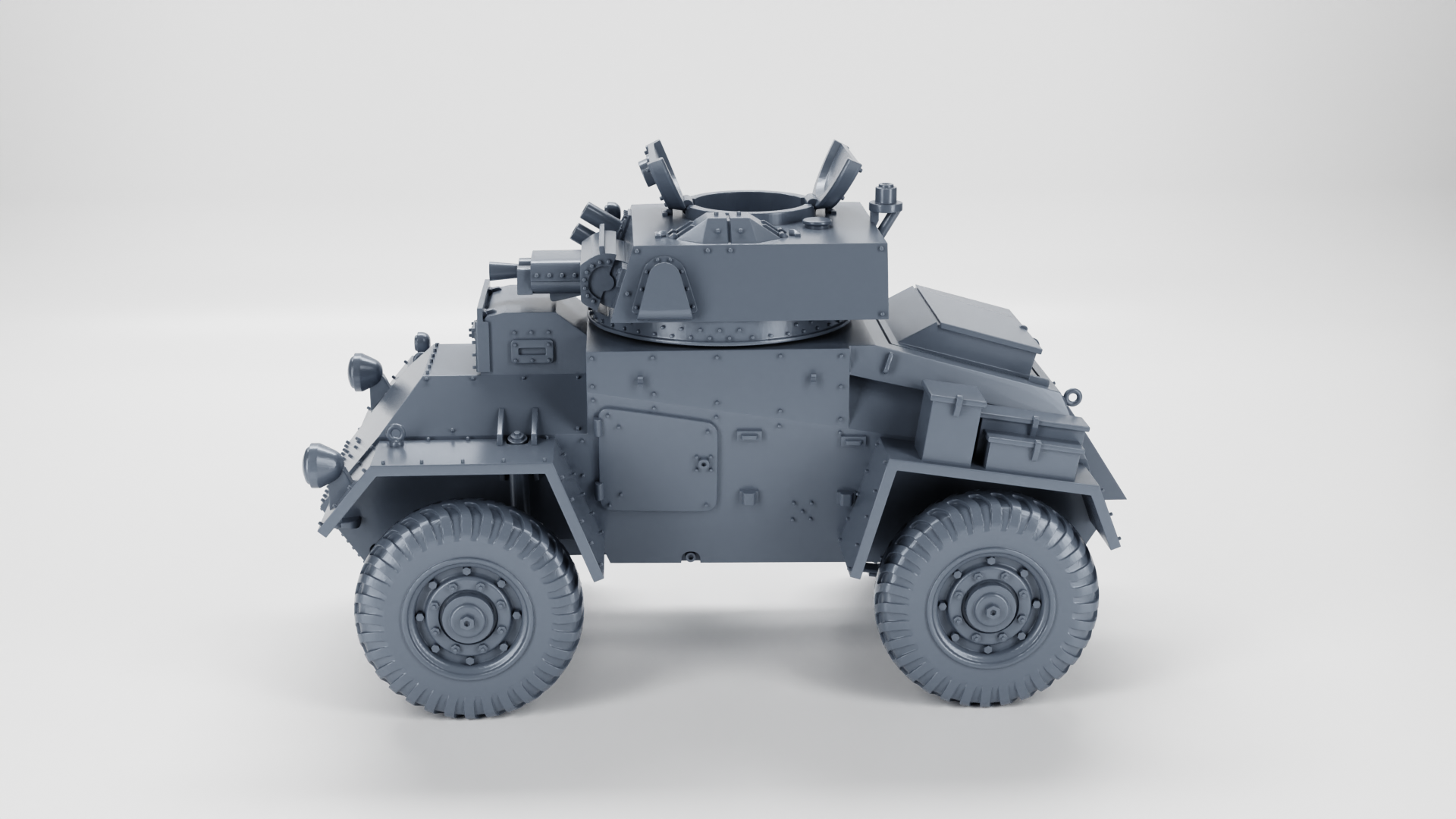 Armoured Car Guy - UK Army - 28mm Scale - wargame3d
