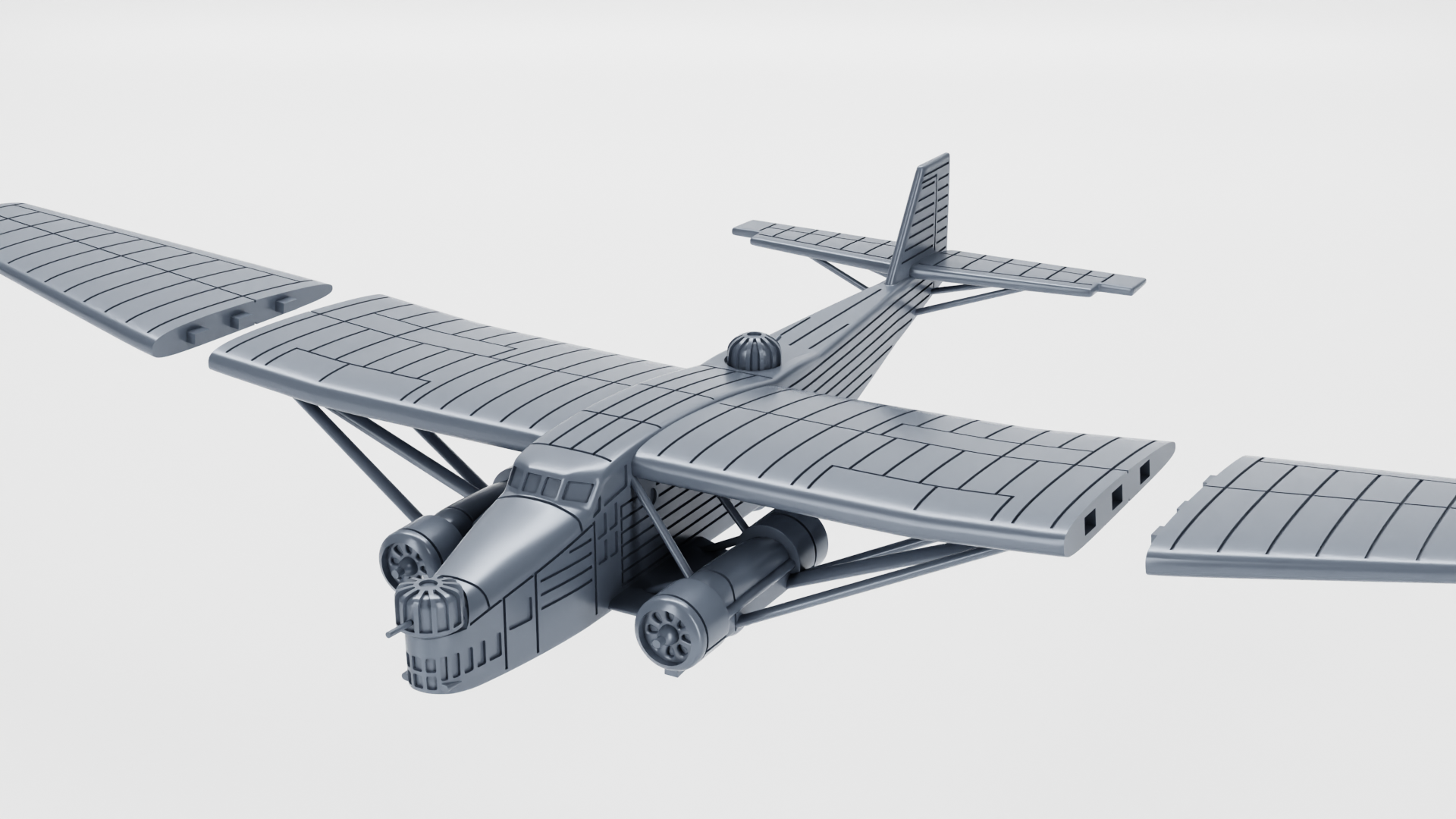 Farman F.220 - French Aircraft of WWII - 1:200 Scale - Great for Table Top War Games and Dioramas - Resin - wargame3d