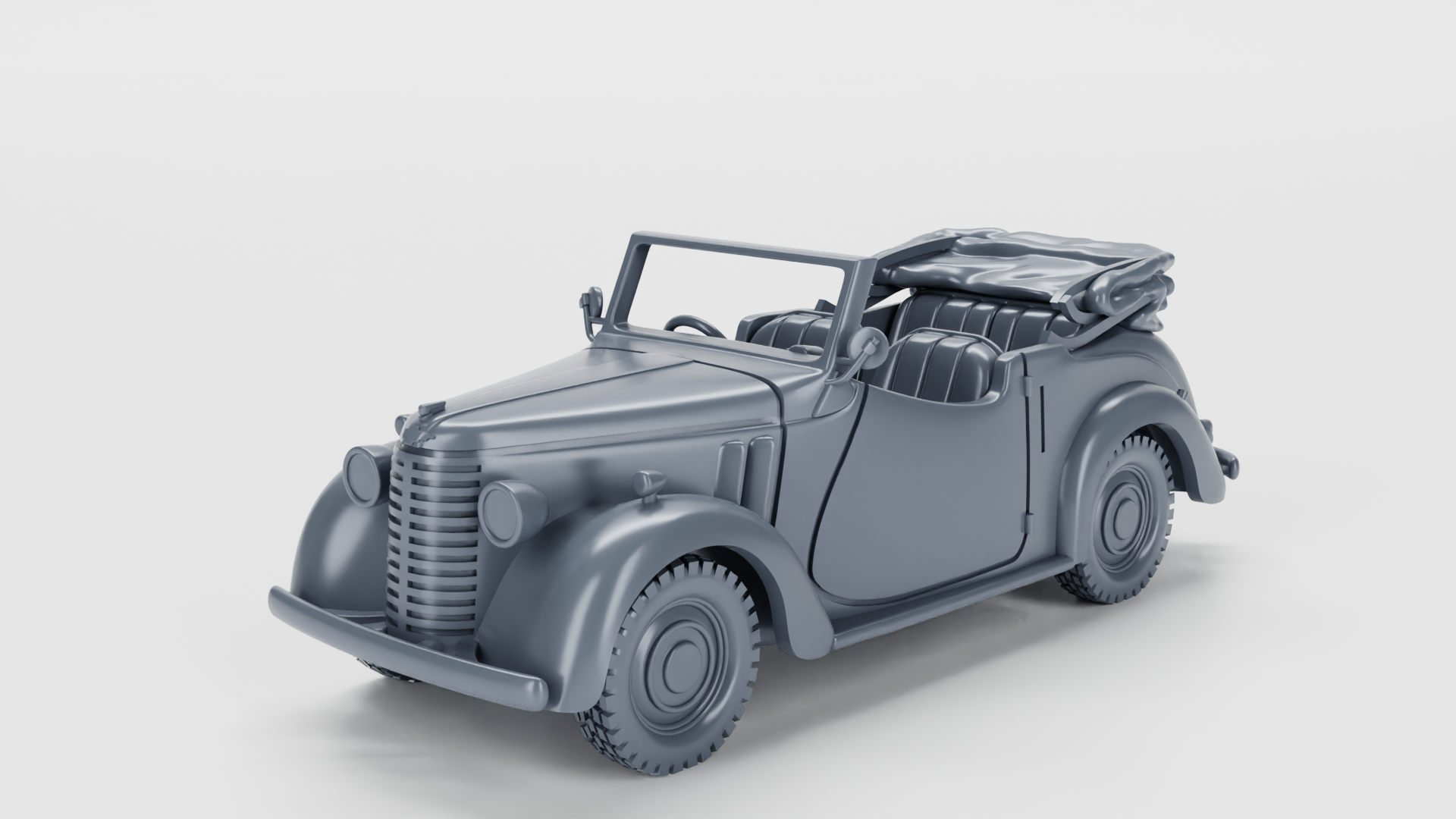 Austin 8AP Military Tourer (UK) - UK Army - 28mm Scale - wargame3d
