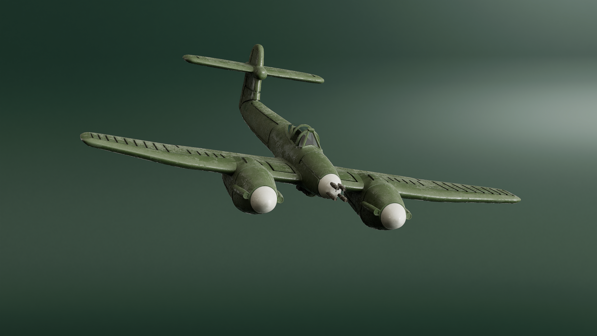 Westland Whirlwind Mk.I - Battle Planes of WWII - 1/200 Scale - wargame3d