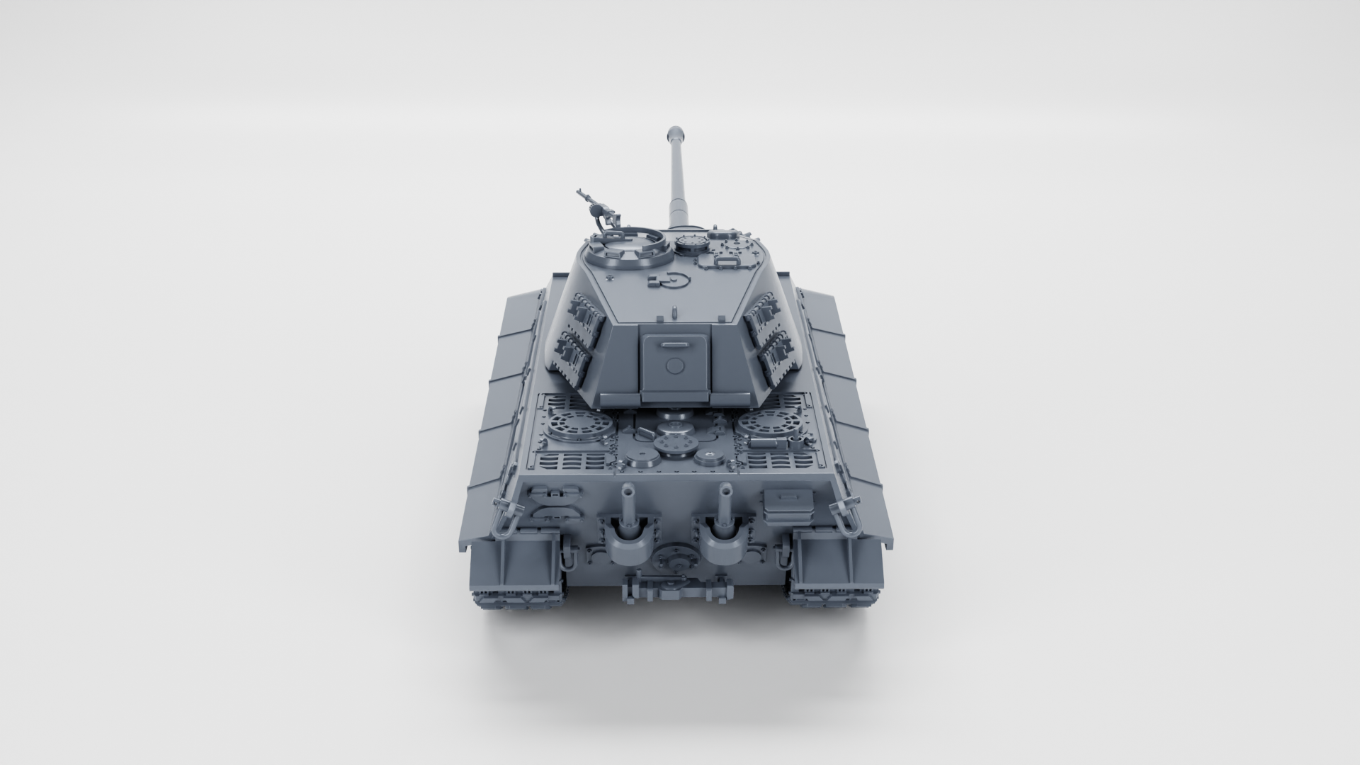 Tiger II Ausf.B - Henschel Turret - WWII - German Army - wargame3d- 28mm Scale