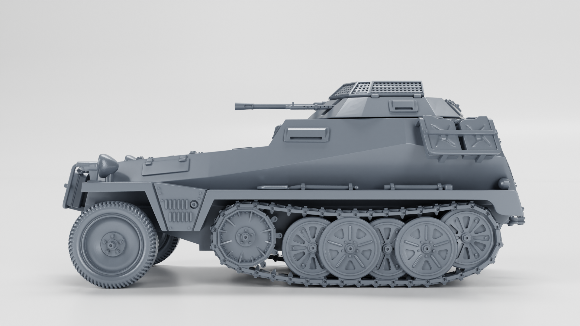Sd.Kfz.250.9 Alte with 2cm Kwk - German Army - 28mm Scale - wargame3d
