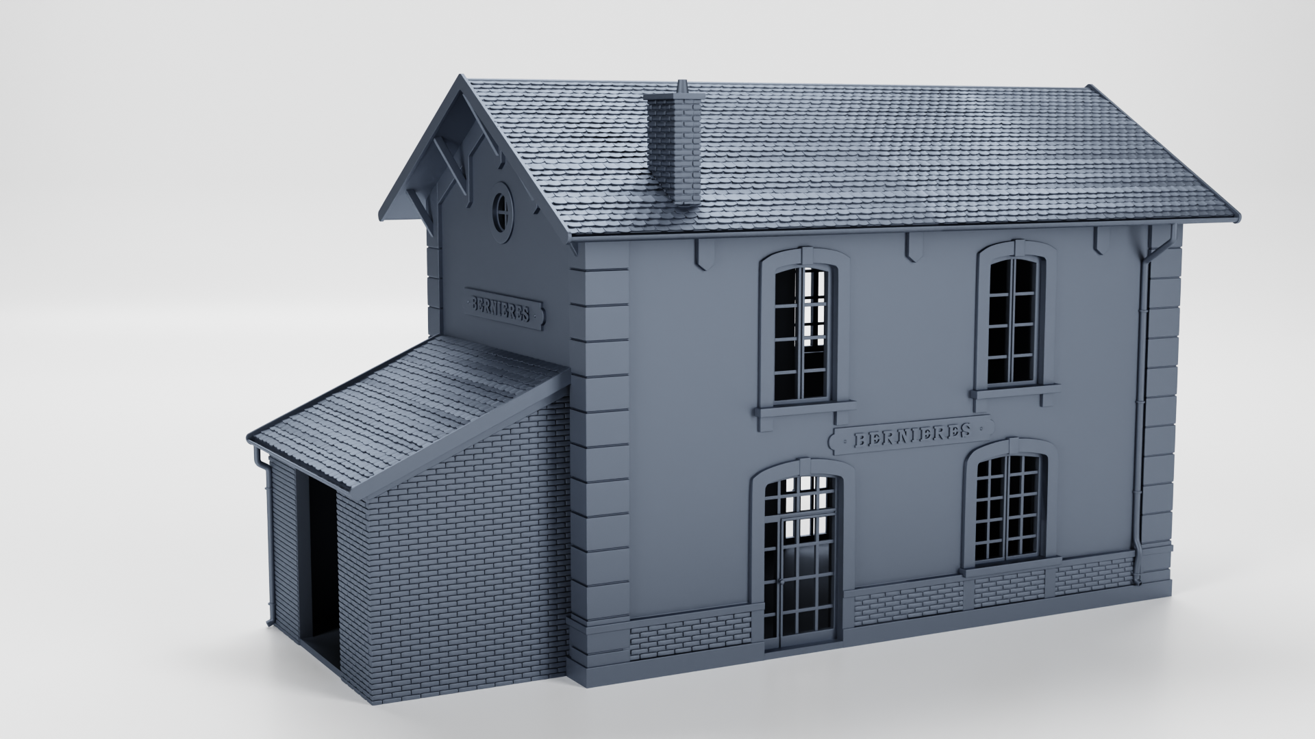 Bernieres Train Station (France) - Juno Beach - 28mm Scale - wargame3d