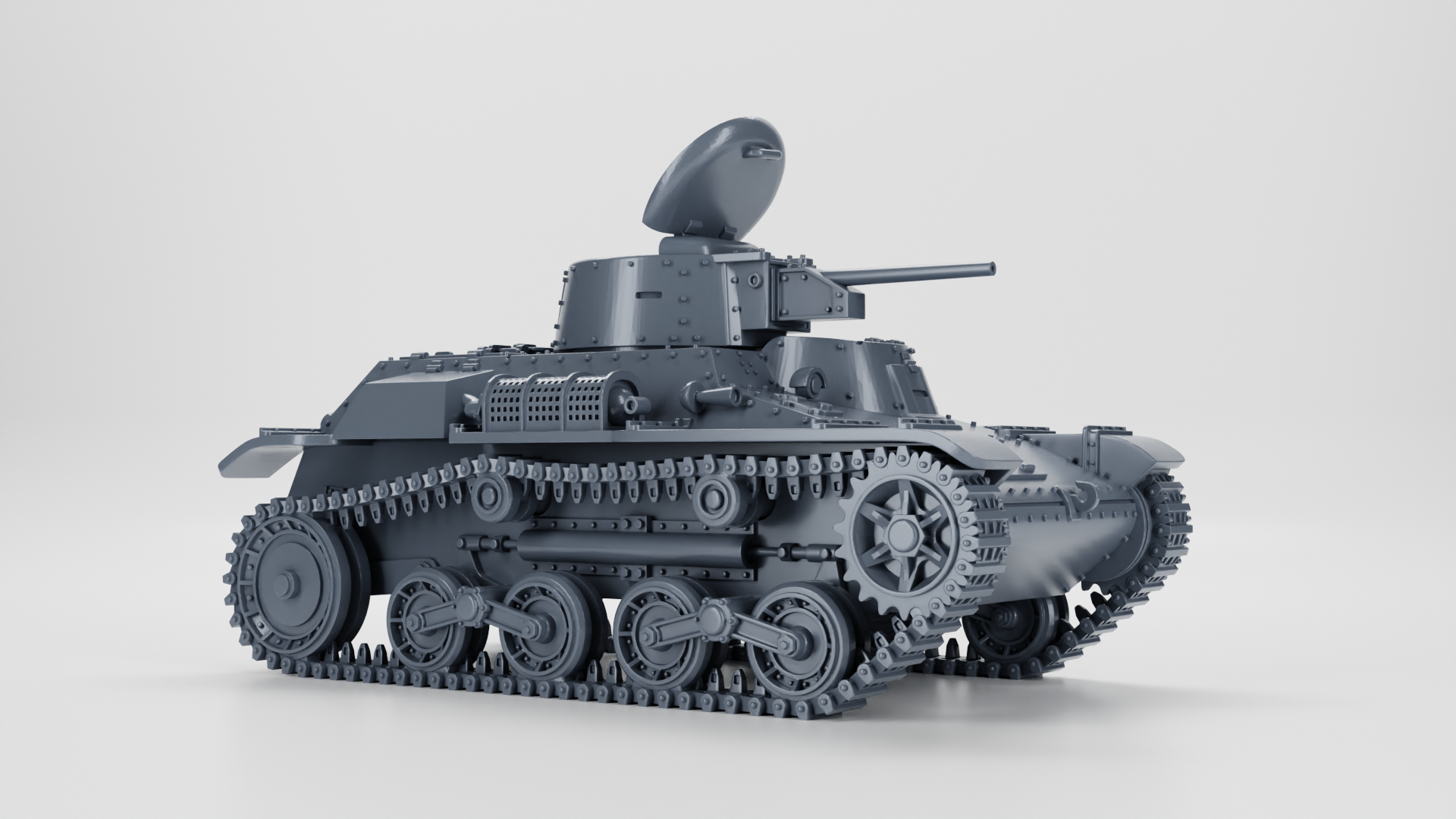 Type 97 Te-Ke Tankette - Japanese Army - 28mm Scale - wargame3d