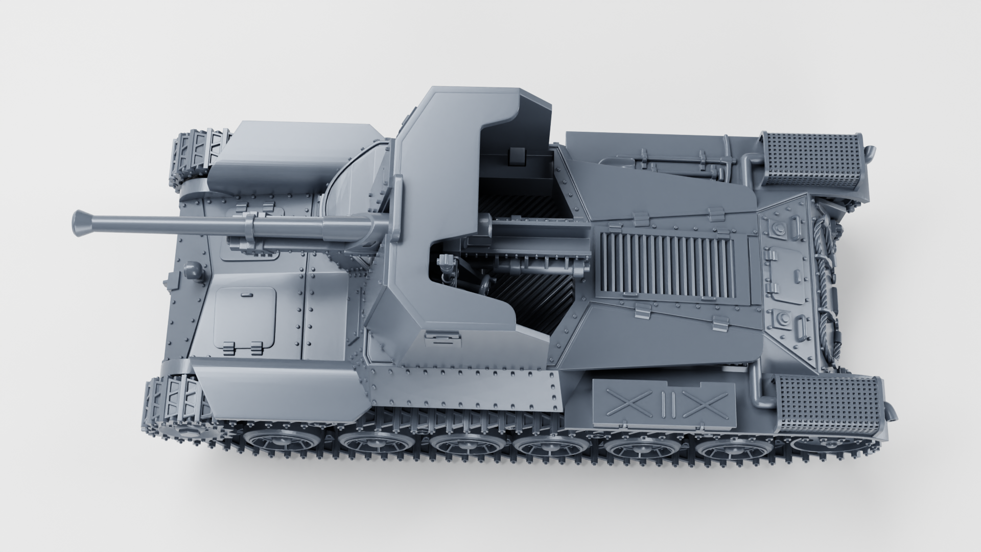 Type 1 Ho-Ni I SPG - Japanese Army - 28mm Scale - wargame3d
