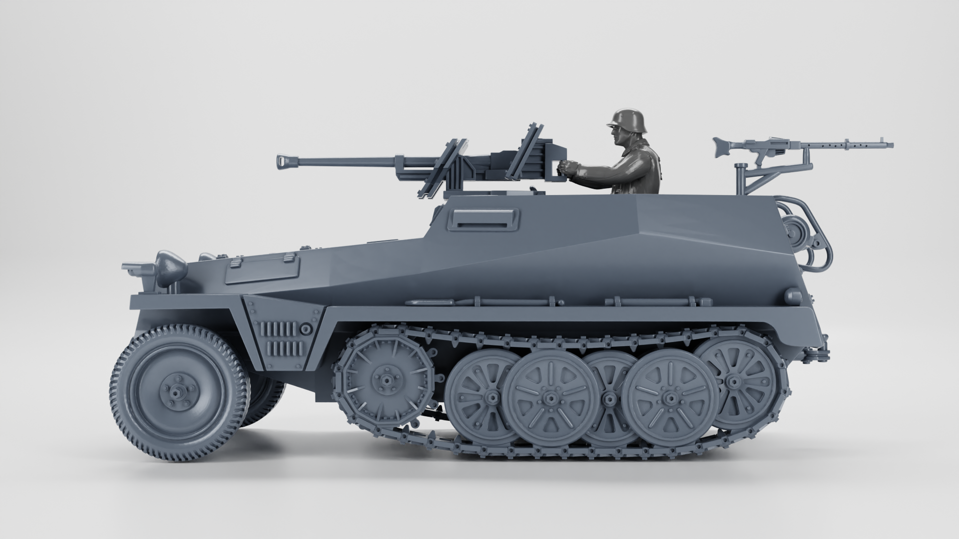 Sd.Kfz.250.11 Schwerer Panzerbüchse 41 - German Army - 28mm Scale - wargame3d