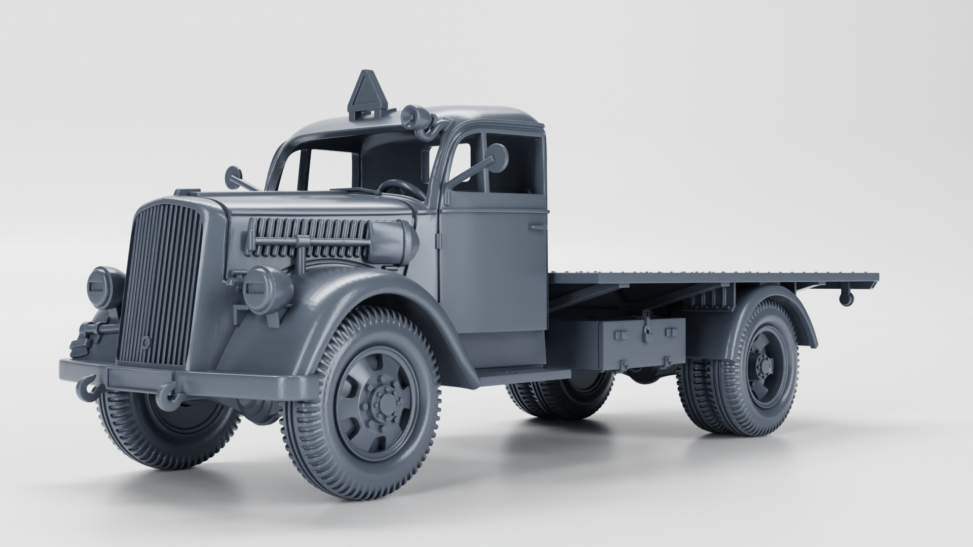 Opel Blitz 3 Tons S, model 1936 (standard+flatbed) + Panzernest - Germany - wargame3d - 28mm Scale