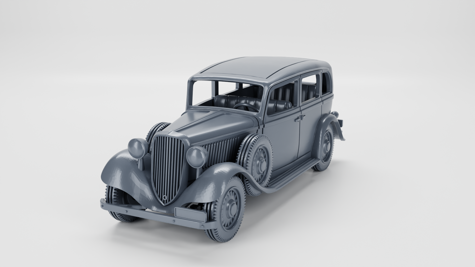 Fiat 518 Mazur (7 seats) - Polish Army - 28mm Scale - wargame3d