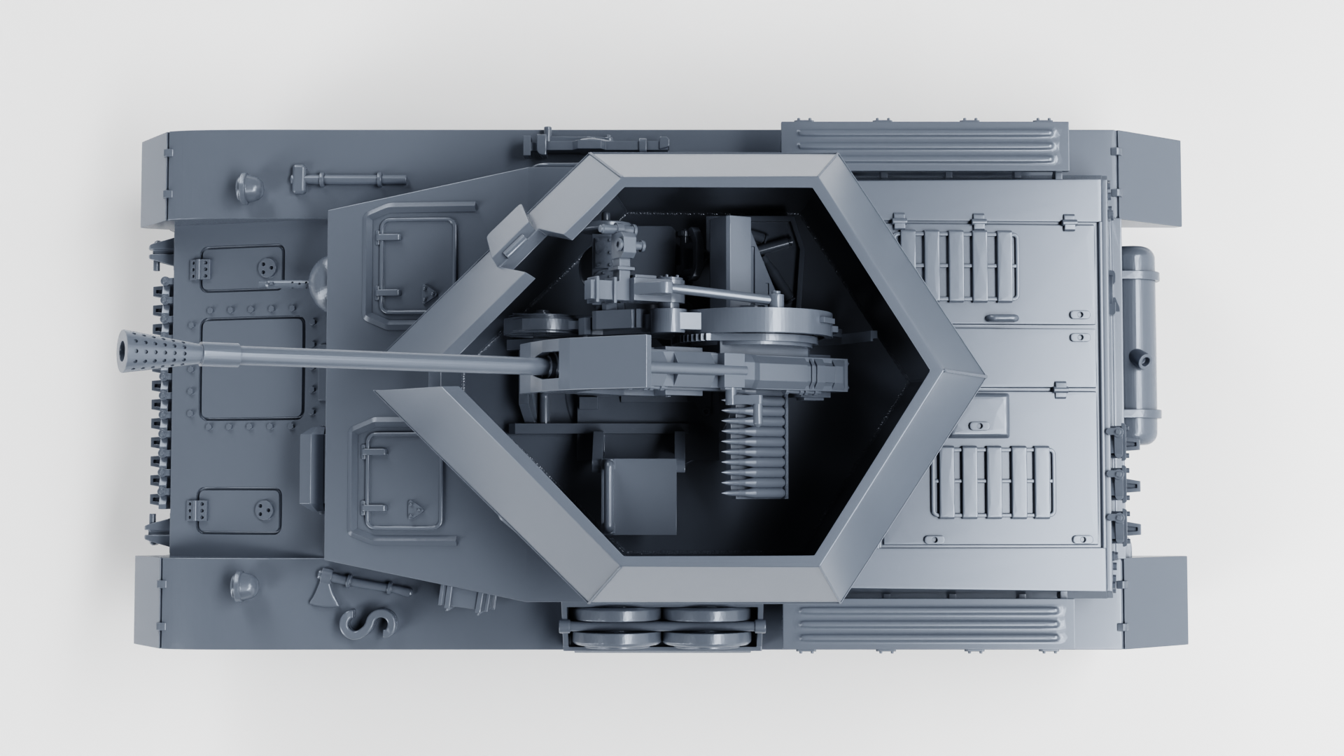 Flakpanzer IV “Ostwind” (3.7cm Flak 43) - WWII - German Army - wargame3d- 28mm Scale
