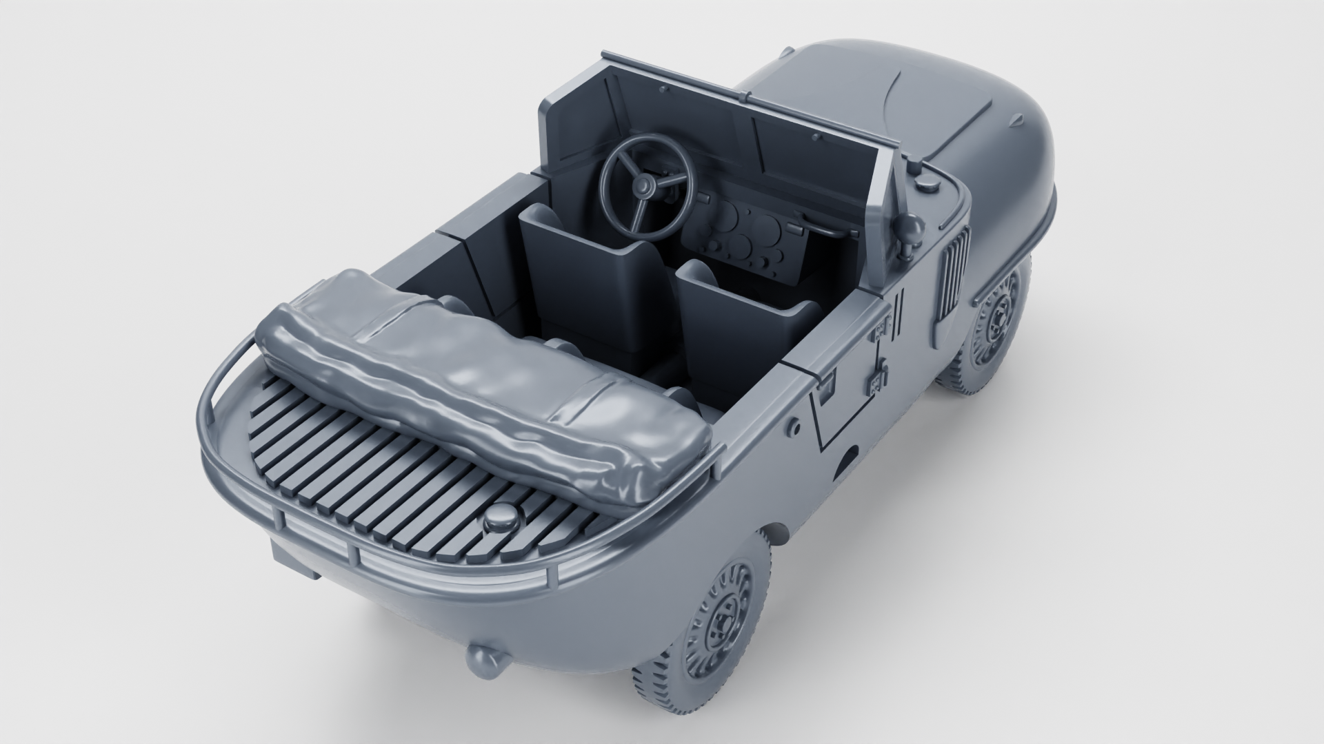 Schwimmwagen Trippel SG 6_38 - WWII - German Army - wargame3d - 28mm Scale