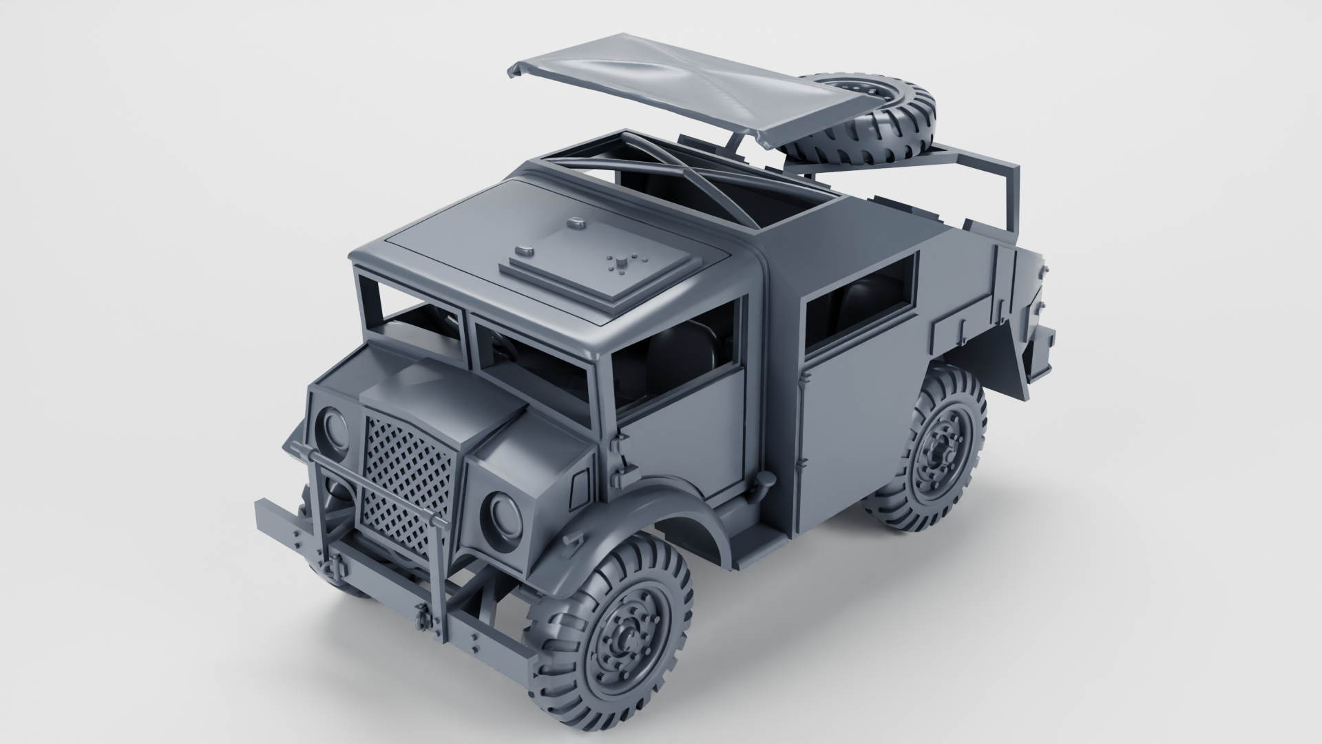 CMT Chevrolet CGT Field Artillery Tractor - Canadian Fighting Vehicles - 28mm Scale - wargame3d