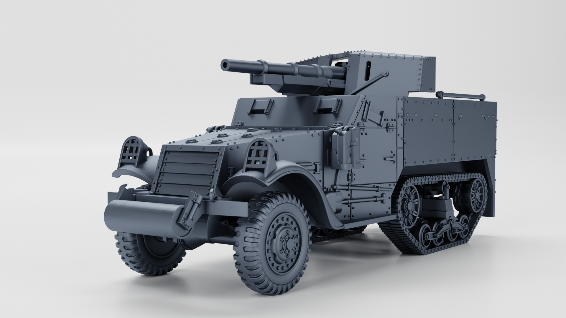 Half-track M3 75 mm GMC - US Army - wargame3d - 28mm Scale