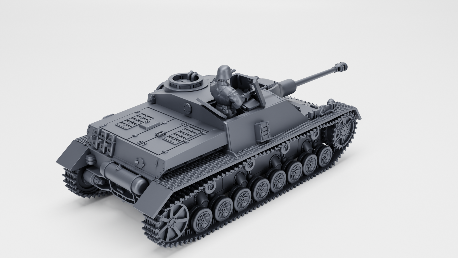 STUG IV (Sturmgeschütz IV) - German Sturmpanzer - WWII - German Army - wargame3d - 28mm Scale
