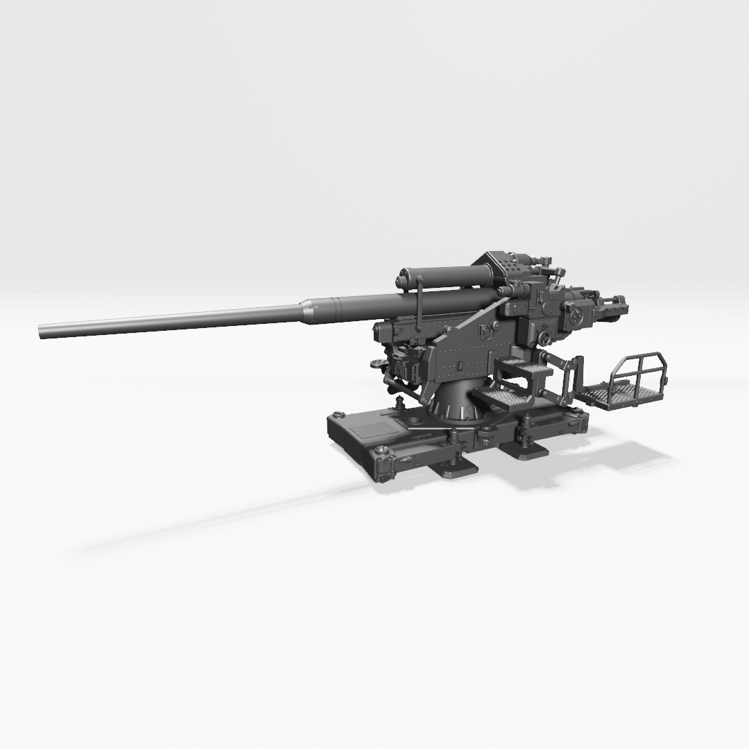 AA gun 12.8cm FlaK 40 - WWII - German Army - wargame3d- 28mm Scale