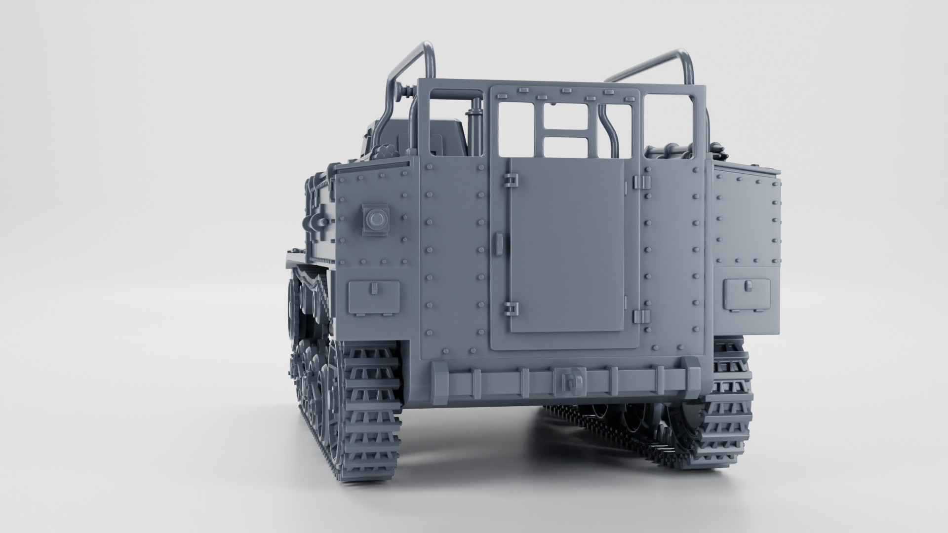 Type 100 Te-Re artillery observation tankette - Japanese Army - 28mm Scale - wargame3d