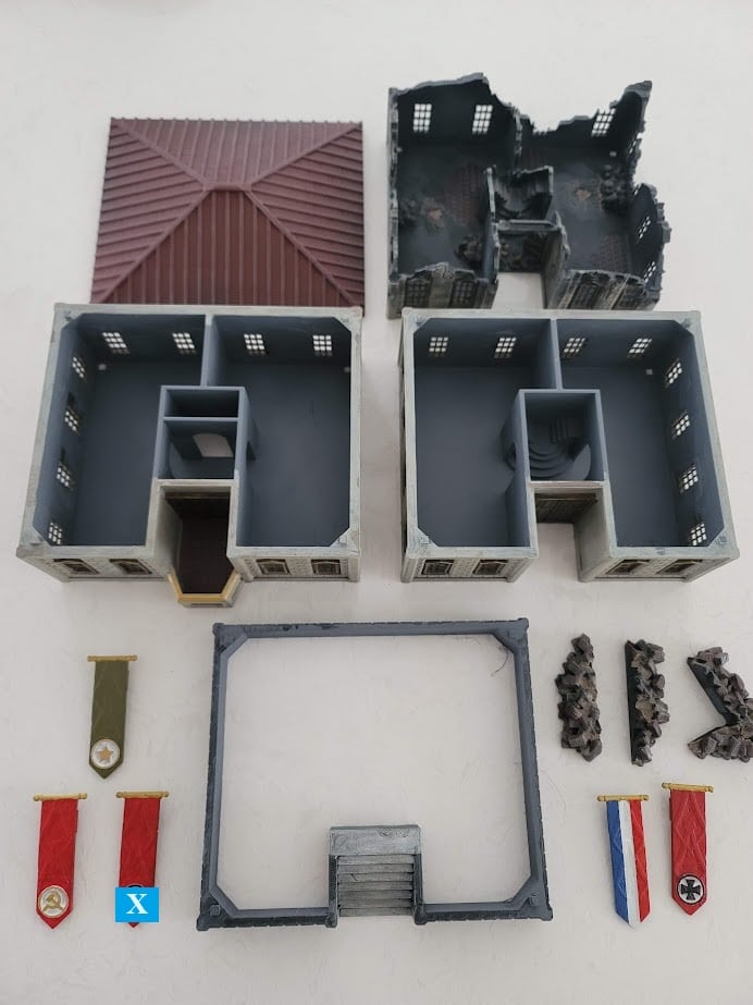 Large Administration Building - Resin 28mm Miniatures - Deweycat