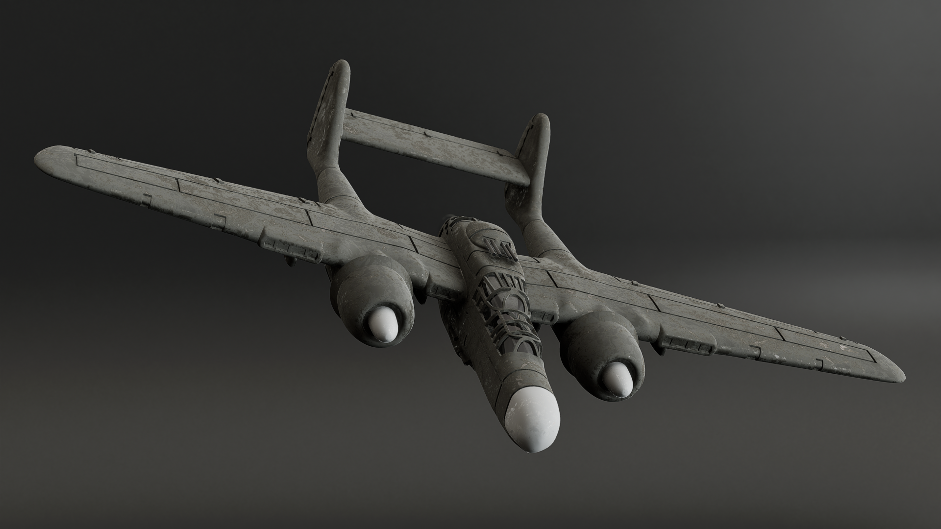 Northrop P-61 Black Widow - Battle Planes of WWII - 1/200 Scale - wargame3d