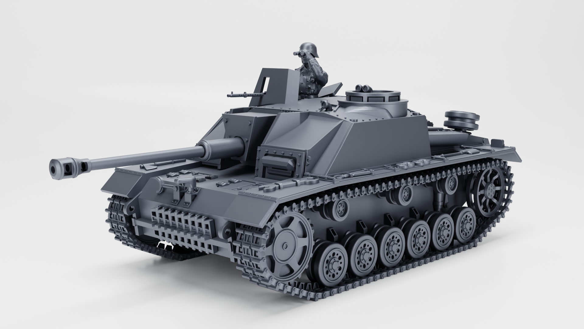 STUG III Ausf.G Early Production - German Sturmpanzer - WWII - German Army - wargame3d - 28mm Scale