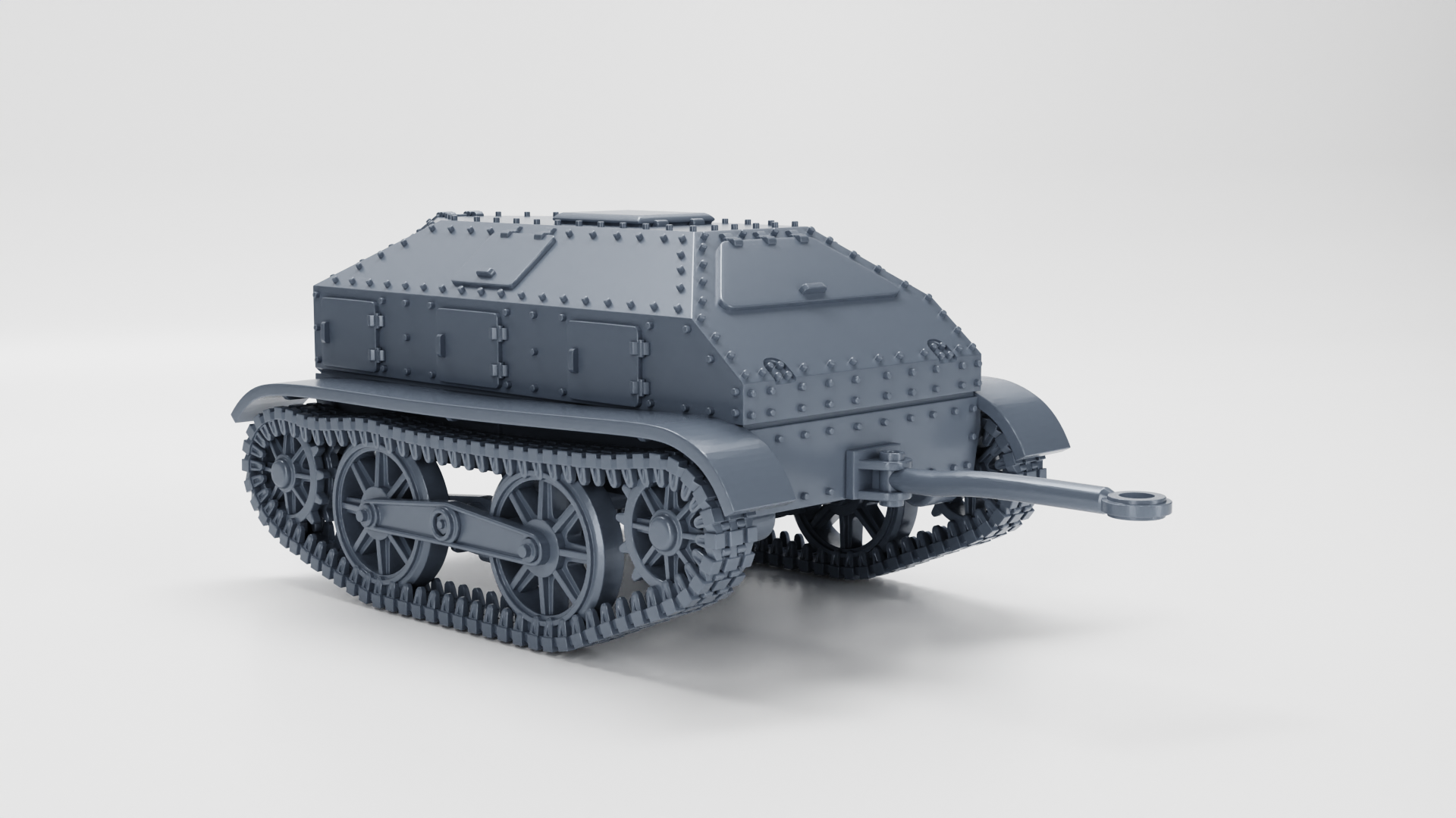 Type 94 Tankette (early) + Trailer - Japanese Army - 28mm Scale - wargame3d