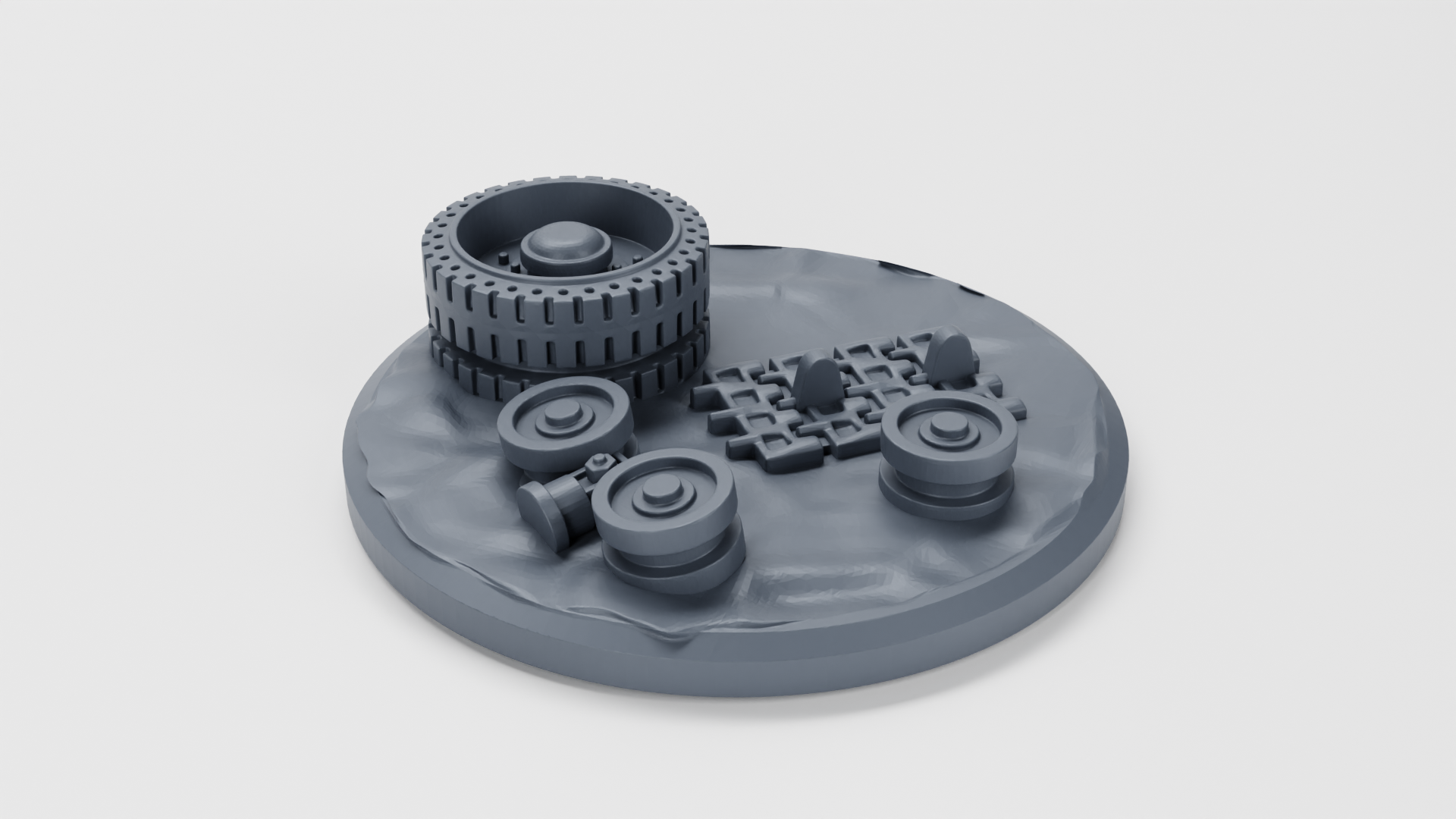 Objective Markers Part 1 - 10 Markers - 28 mm Scale - 40mm Marker - wargame3d