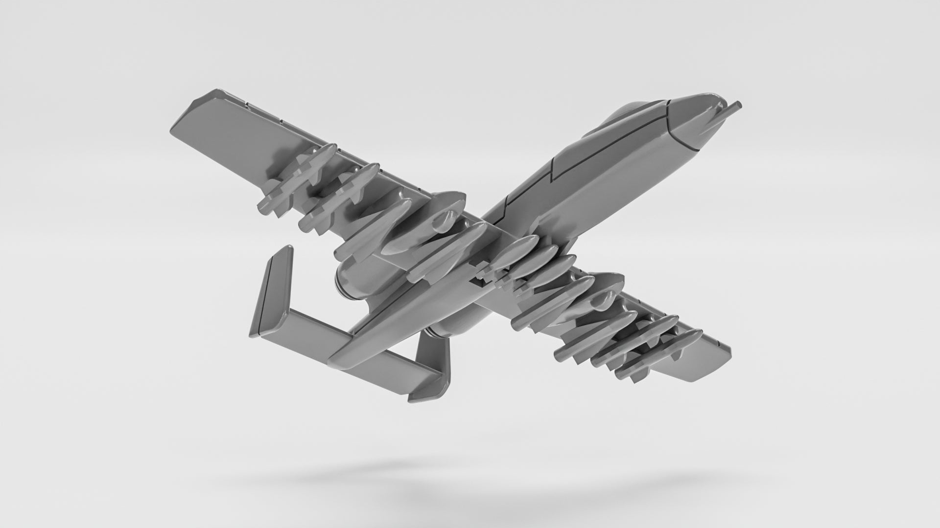 Fairchild-Republic A-10 Thunderbolt II - Cold War Jets and Helicopters - 1/200 Scale - wargame3d