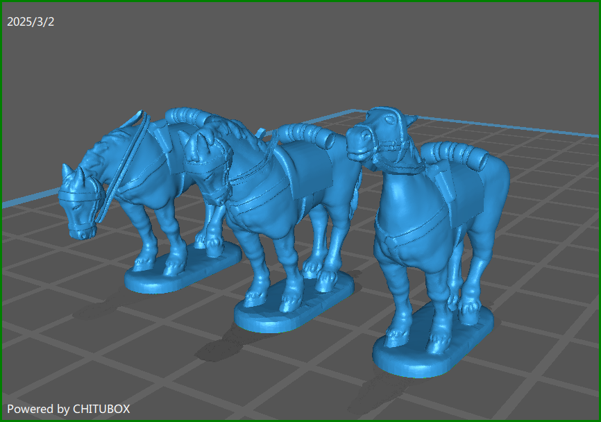 15mm ACW General Horses 1 - 3 Minis - MC Minis