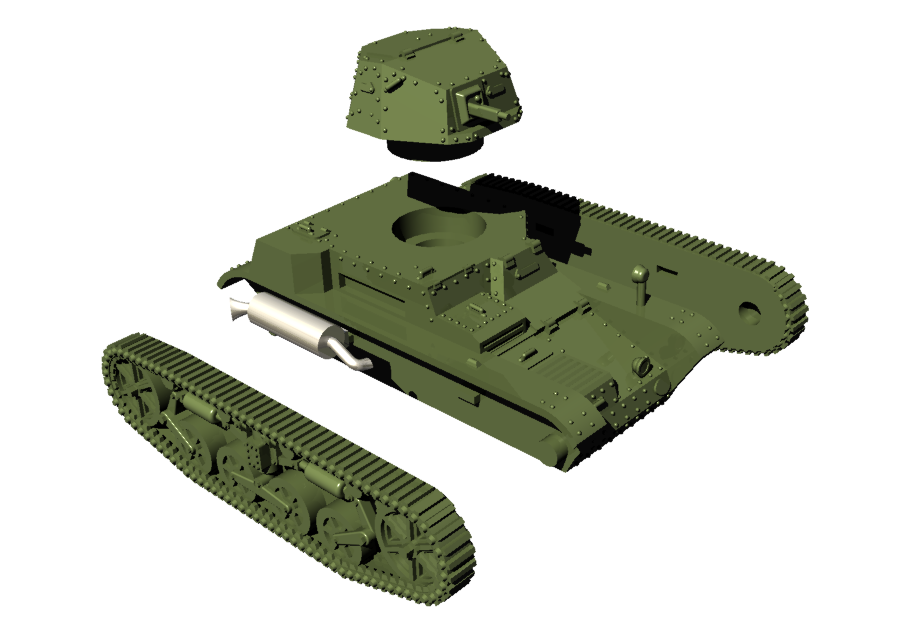 Renault AMR-33 - French Army - wargame3d- 28mm Scale