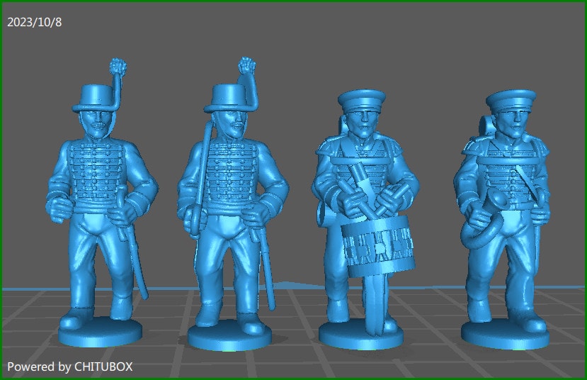 Brunswick Advantguard btg 1809-15 - 14 Mini - 28 mm Scale - Historical Wargaming - Resin
