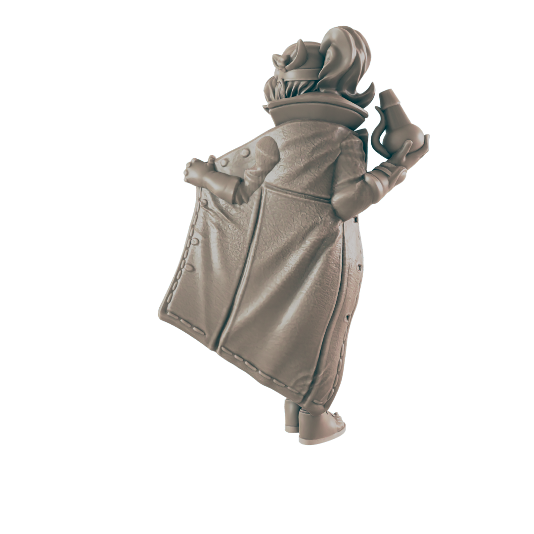 Alchemist Human Female- Everyday Heroes - Minis - EC3D - - Dungeons & Dragons - RPG - Tabletop - EC3D - Miniature