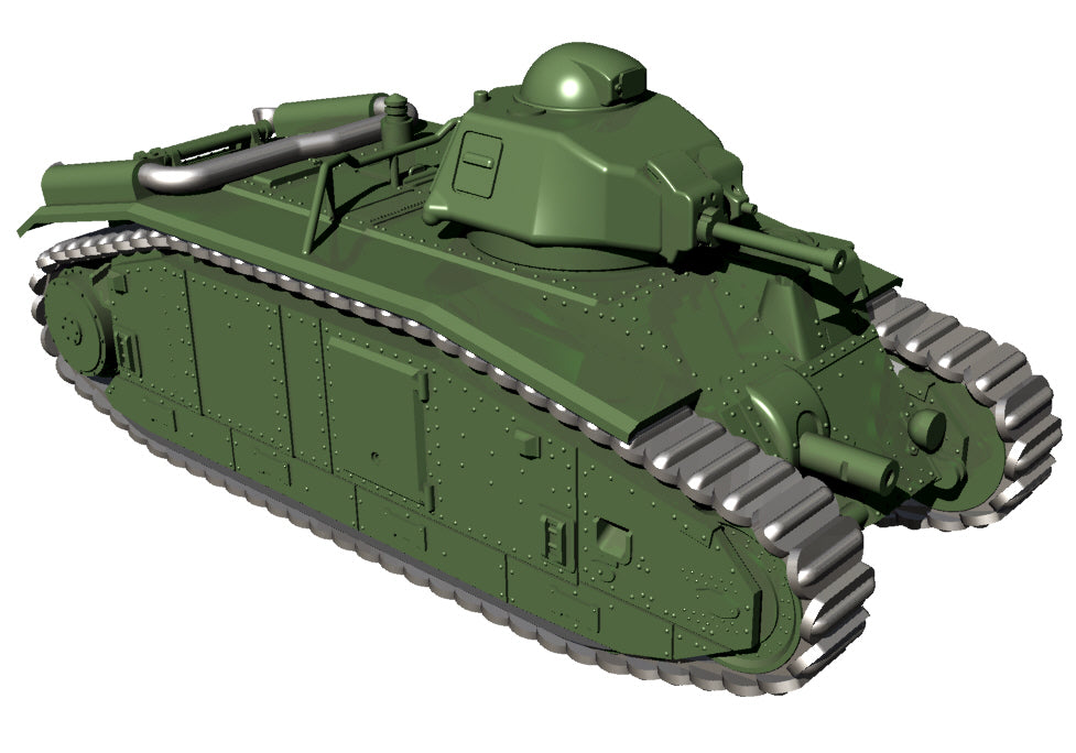 Char B1 BIS - French Army - wargame3d- 28mm Scale